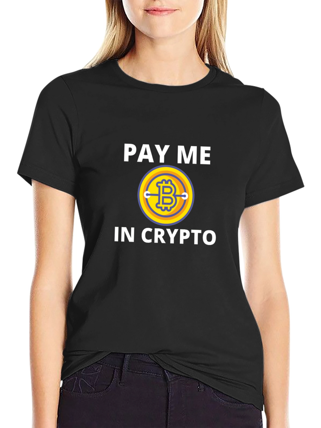 Pay Me In Crypto Bitcoin Graphic T-Shirt