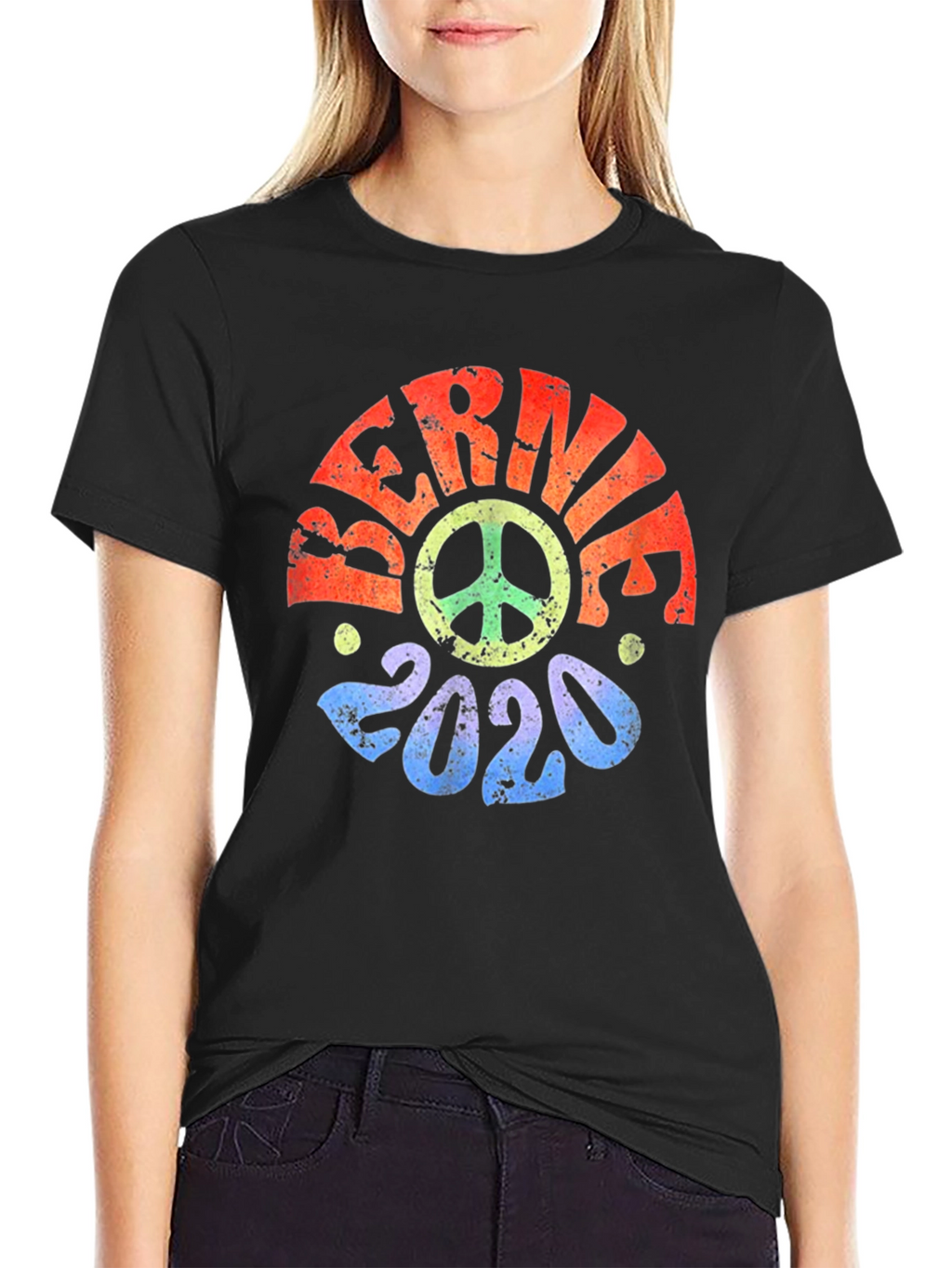Bernie 2020 Peace Sign Graphic Tee