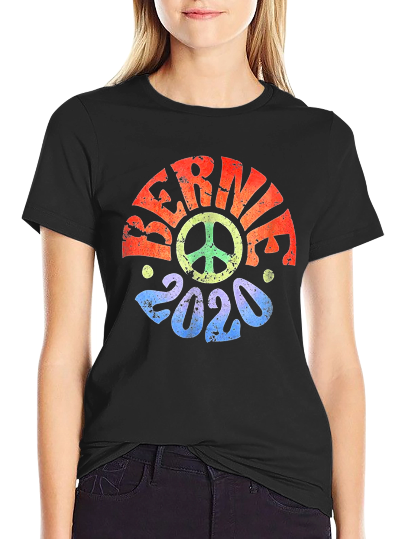 Bernie 2020 Peace Sign Graphic Tee