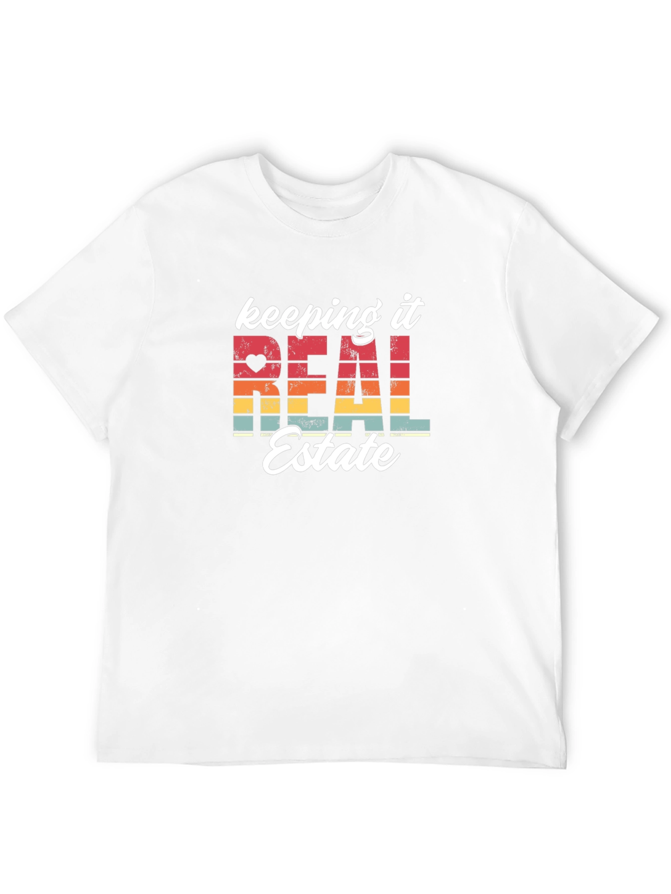 Keeping It Real Estate Black Graphic Tee