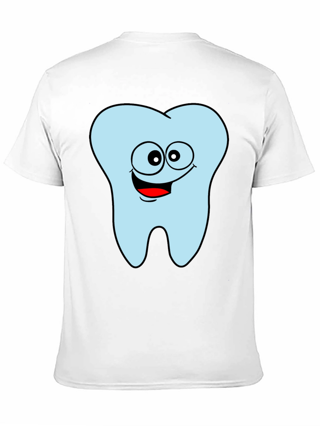 Funny Tooth Graphic Black T-Shirt