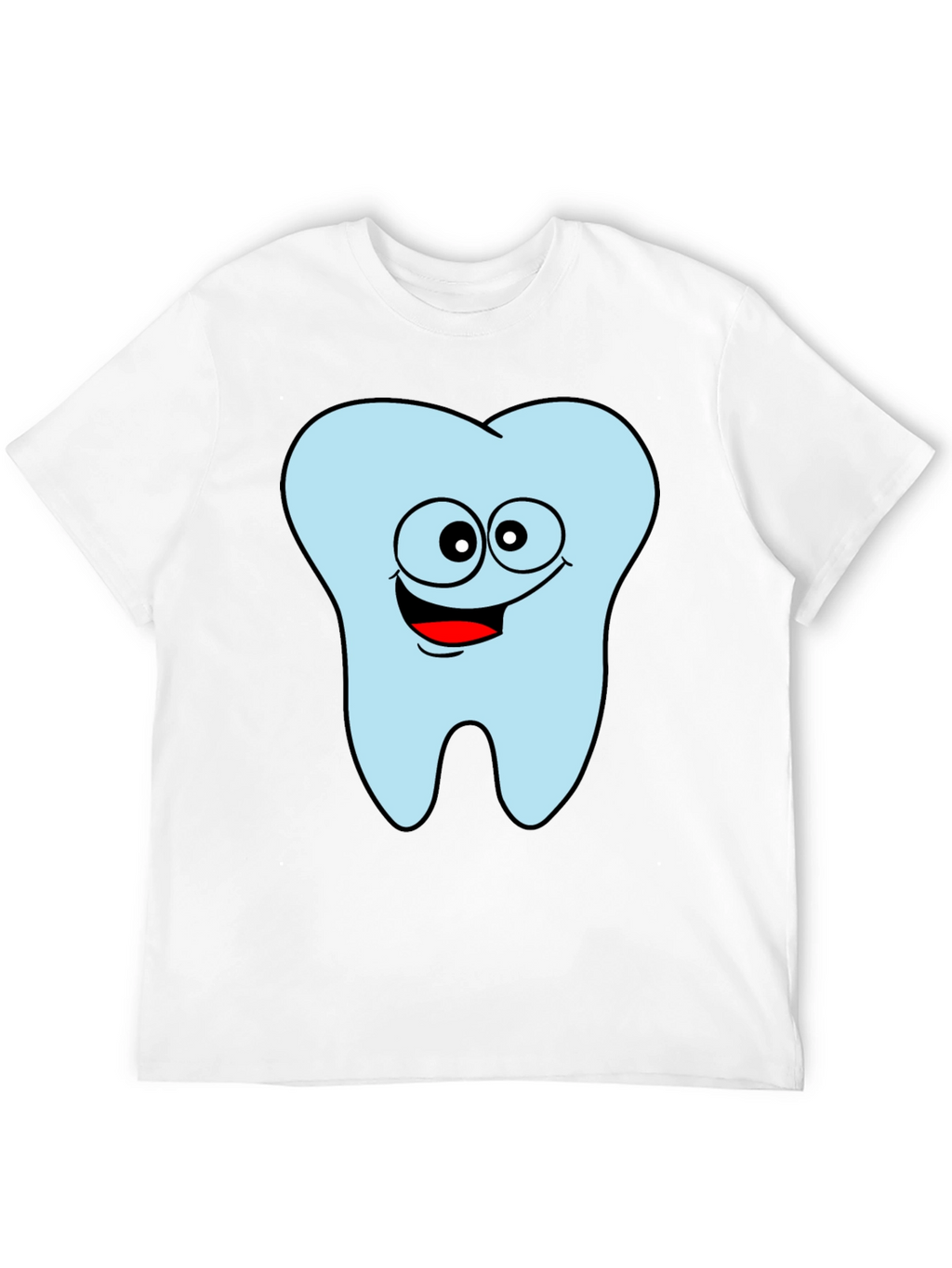 Funny Tooth Graphic Black T-Shirt
