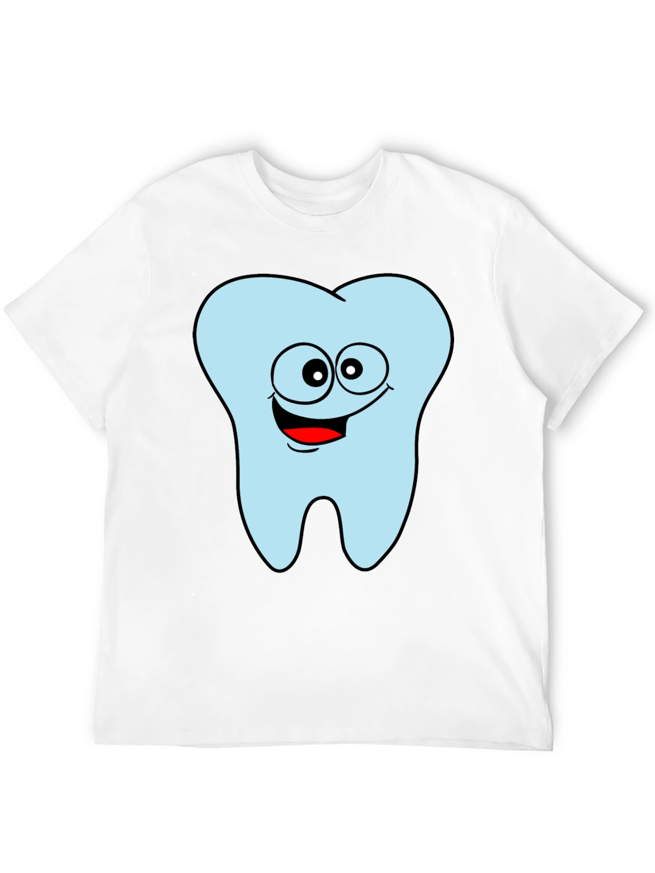 Funny Tooth Graphic Black T-Shirt
