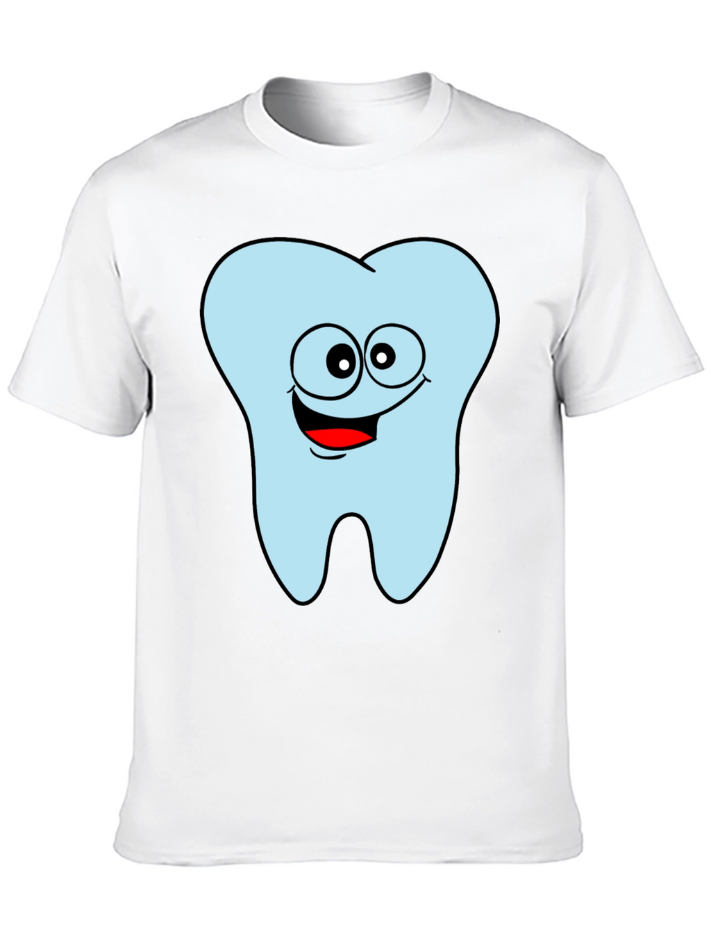 Funny Tooth Graphic Black T-Shirt