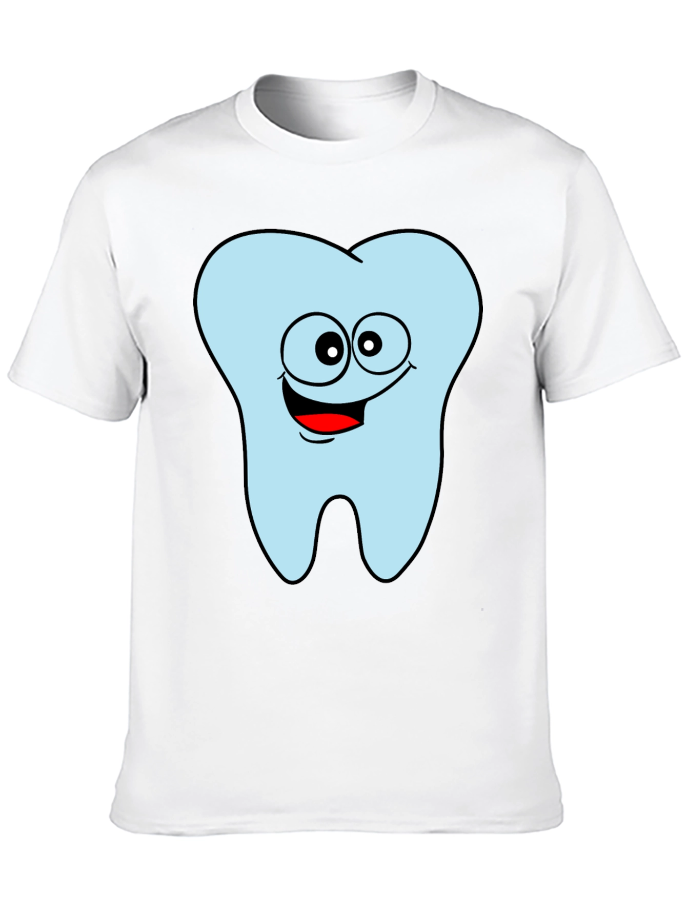 Funny Tooth Graphic Black T-Shirt
