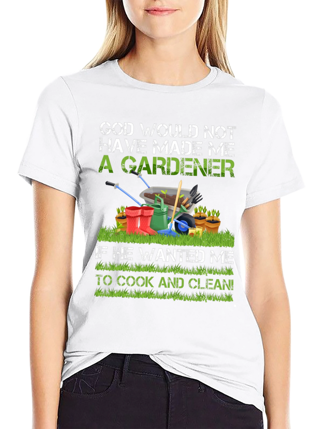 Gardener T-Shirt: God Made Me A Gardener Tee