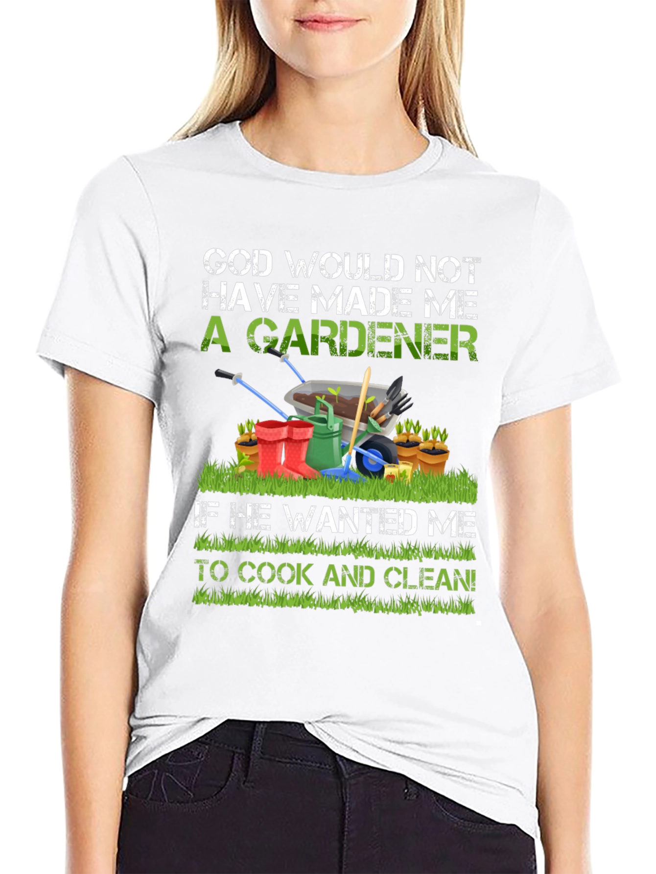 Gardener T-Shirt: God Made Me A Gardener Tee