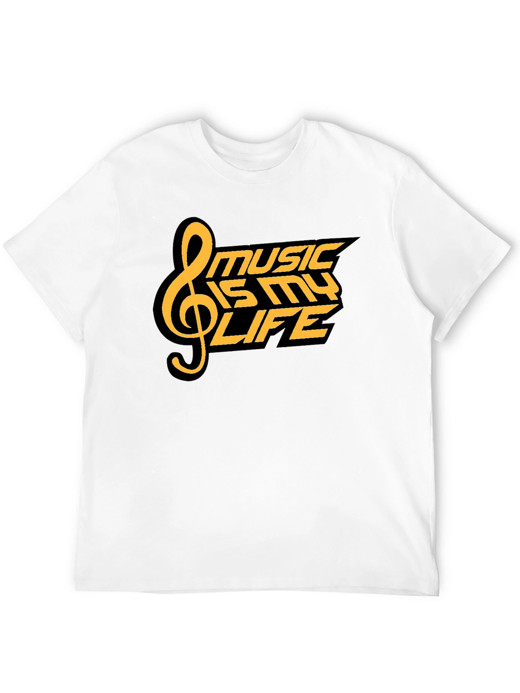 Music is My Life T-Shirt - Black Graphic Tee
