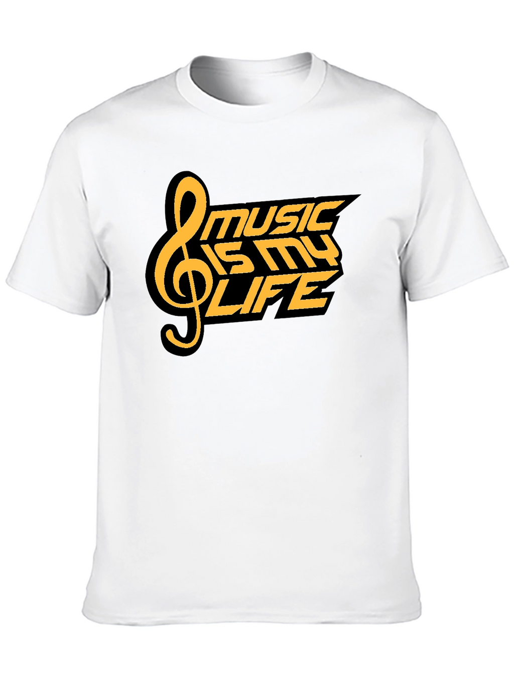 Music is My Life T-Shirt - Black Graphic Tee