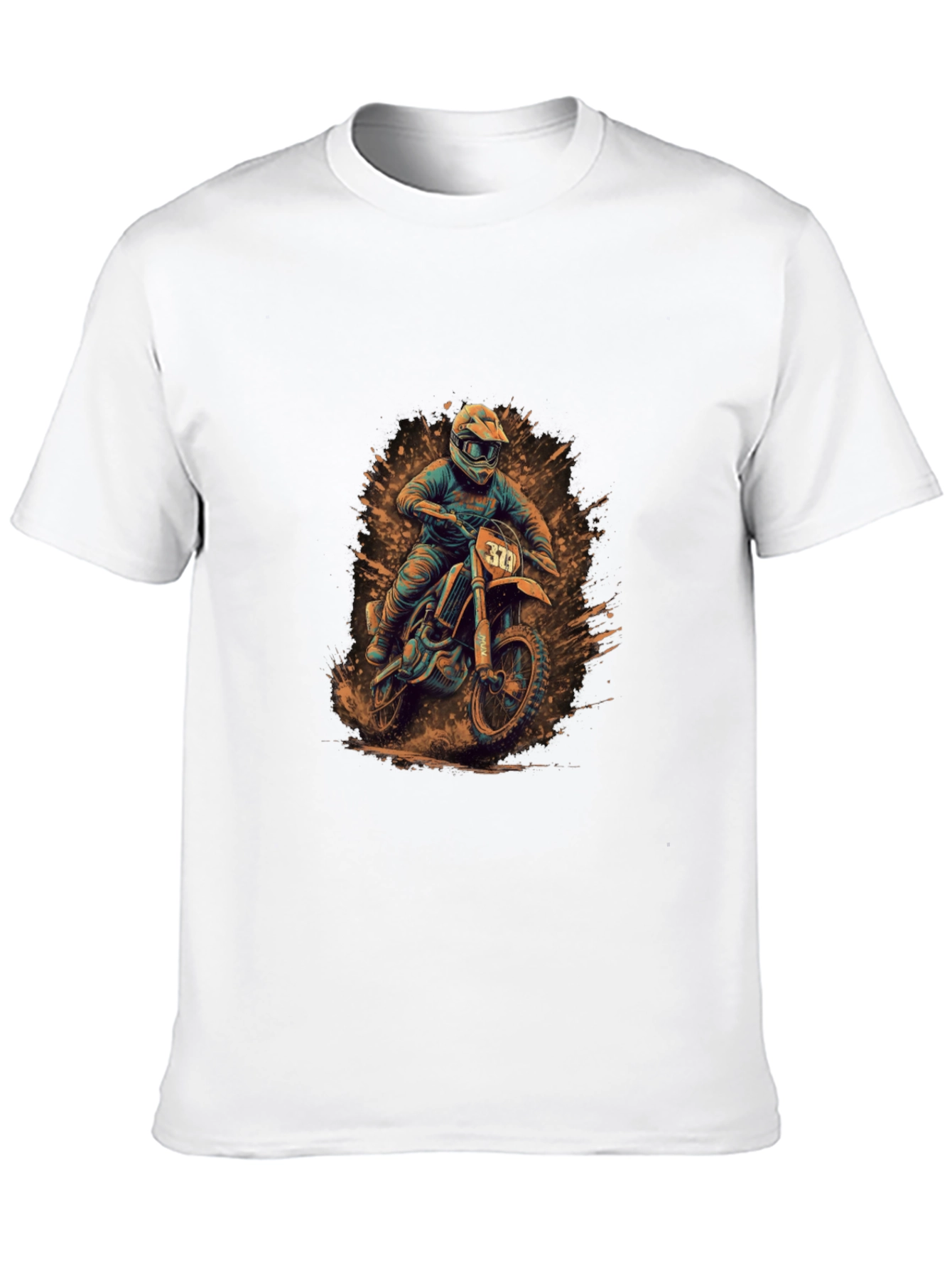 Motocross Rider Graphic Tee - Black