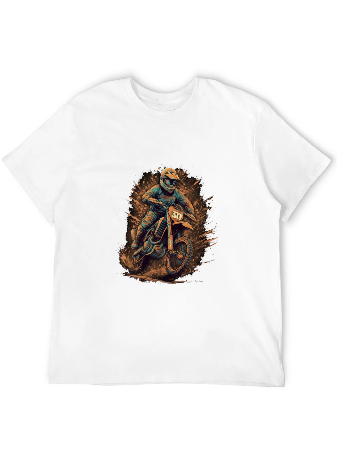Motocross Rider Graphic Tee - Black