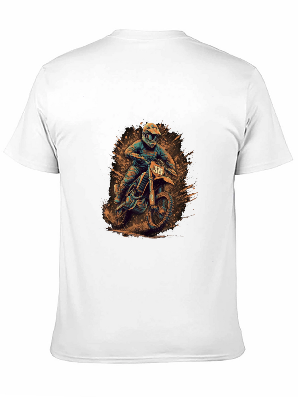 Motocross Rider Graphic Tee - Black