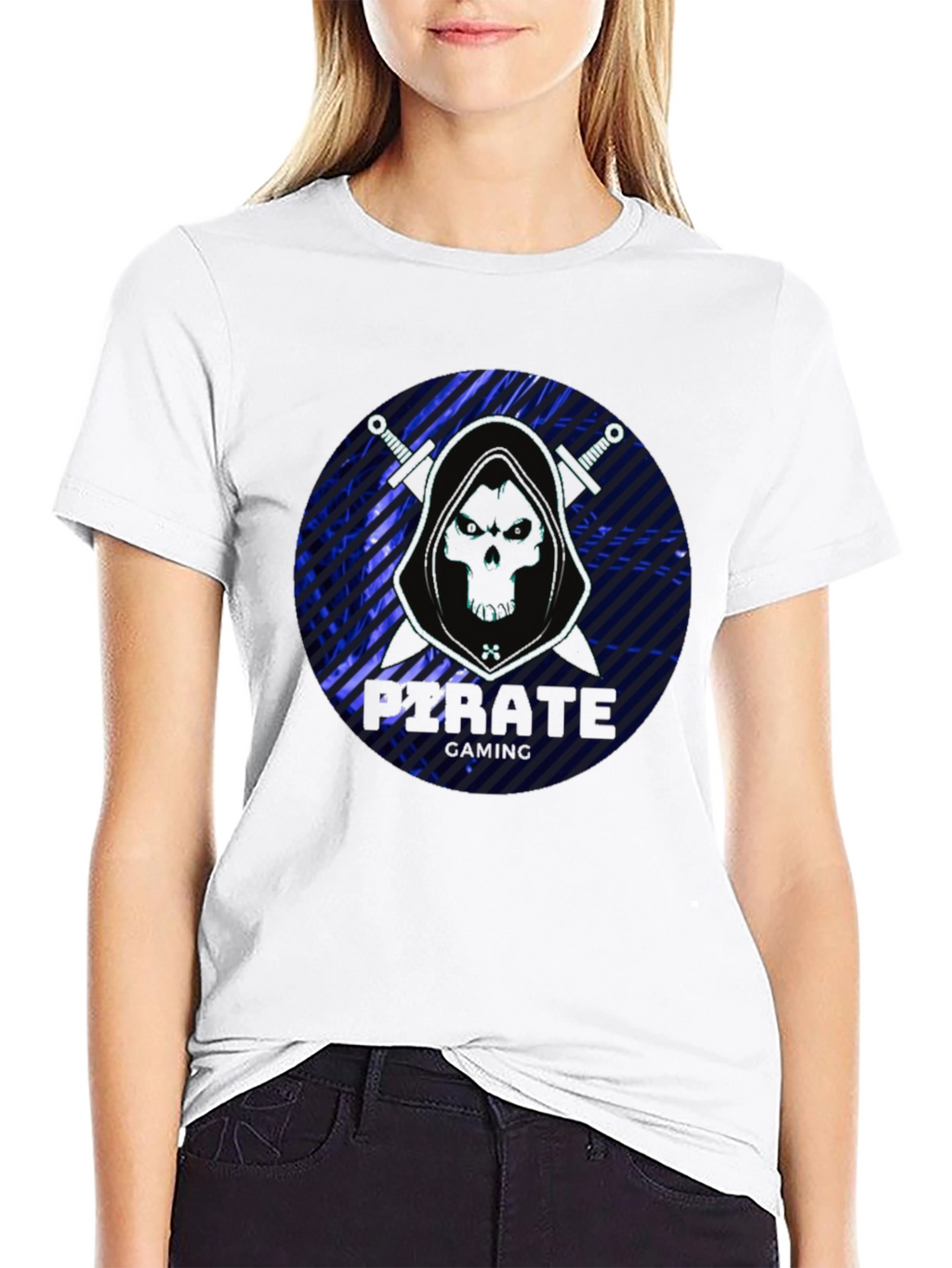 Pirate Gaming Black T-Shirt - Skull Design