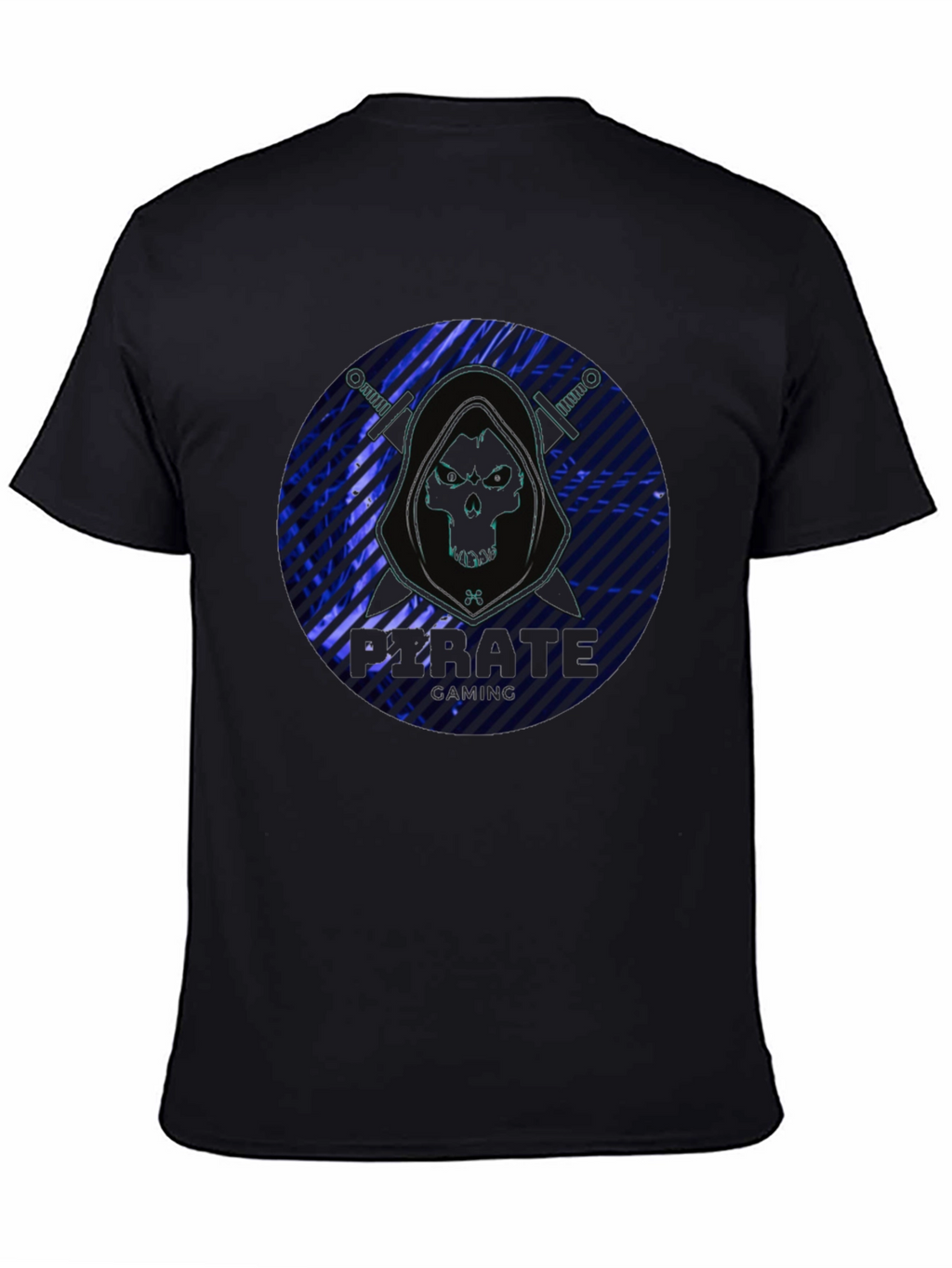 Pirate Gaming Black T-Shirt - Skull Design