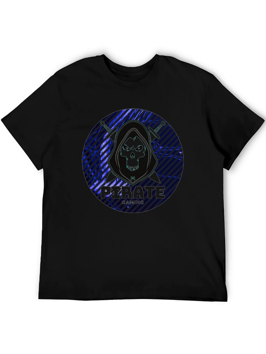 Pirate Gaming Black T-Shirt - Skull Design