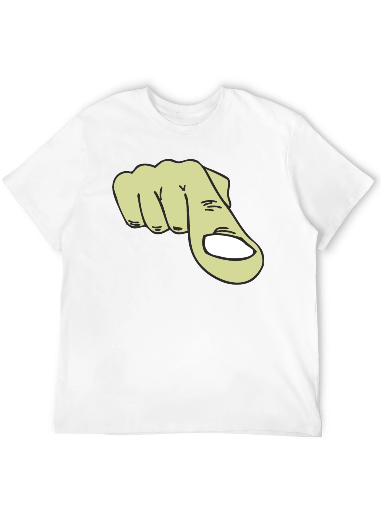 Pointing Finger Graphic T-Shirt - Black