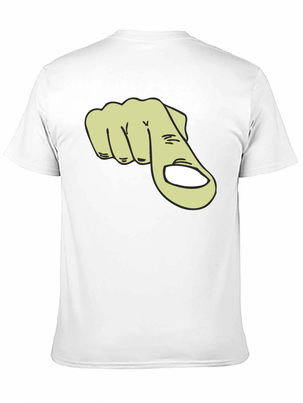 Pointing Finger Graphic T-Shirt - Black