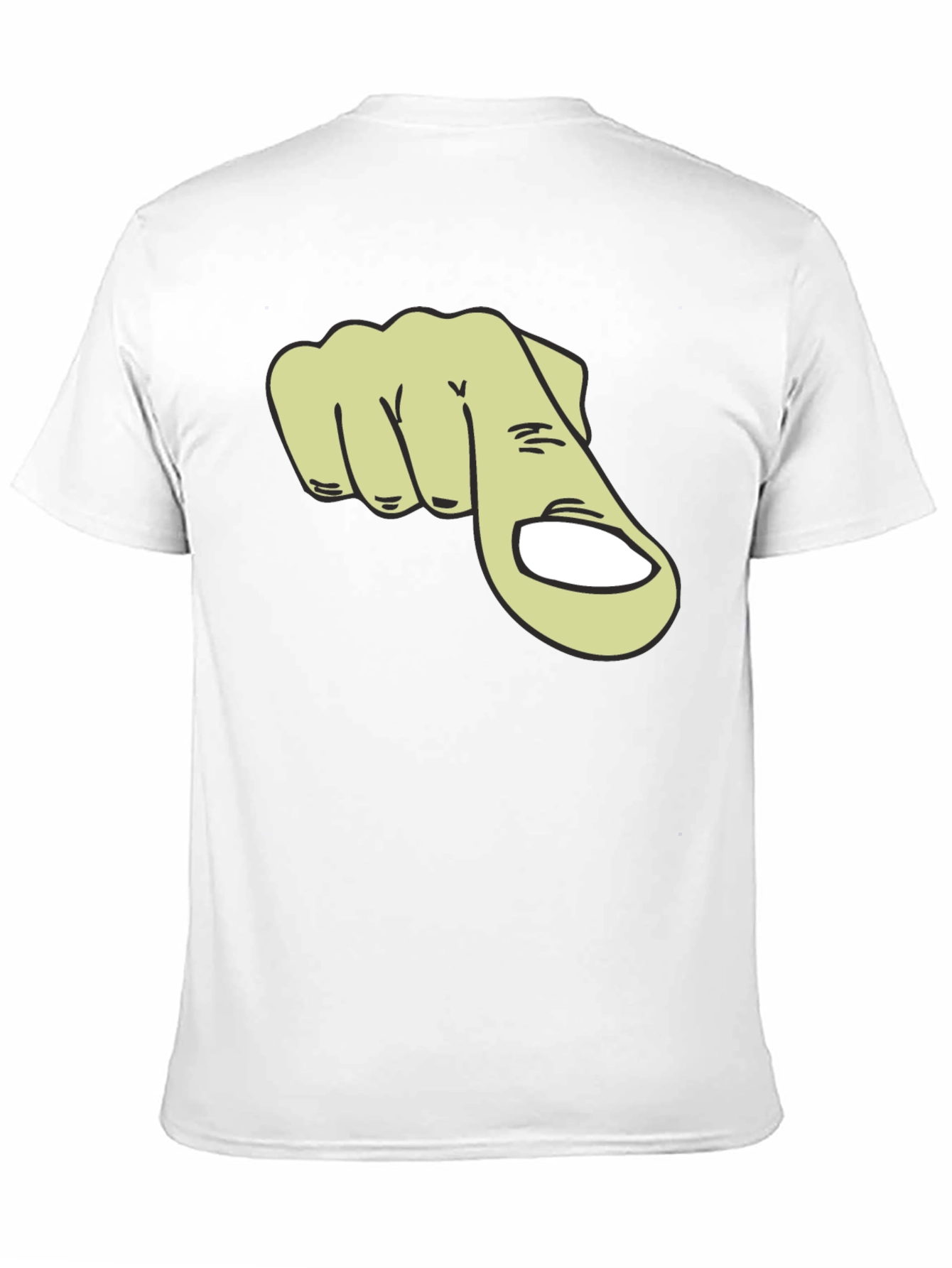Pointing Finger Graphic T-Shirt - Black