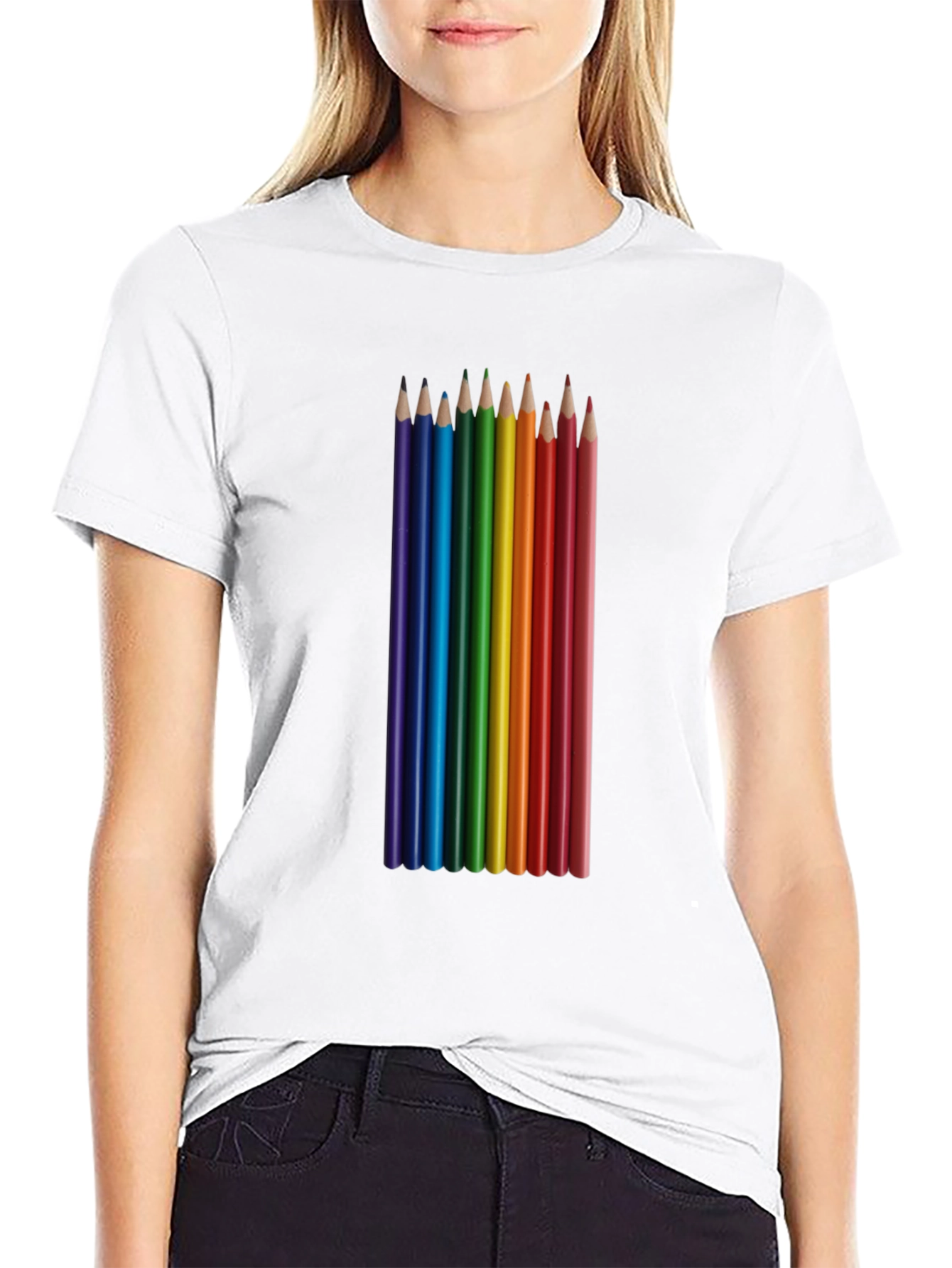 Rainbow Pencil T-Shirt - Art & Creativity