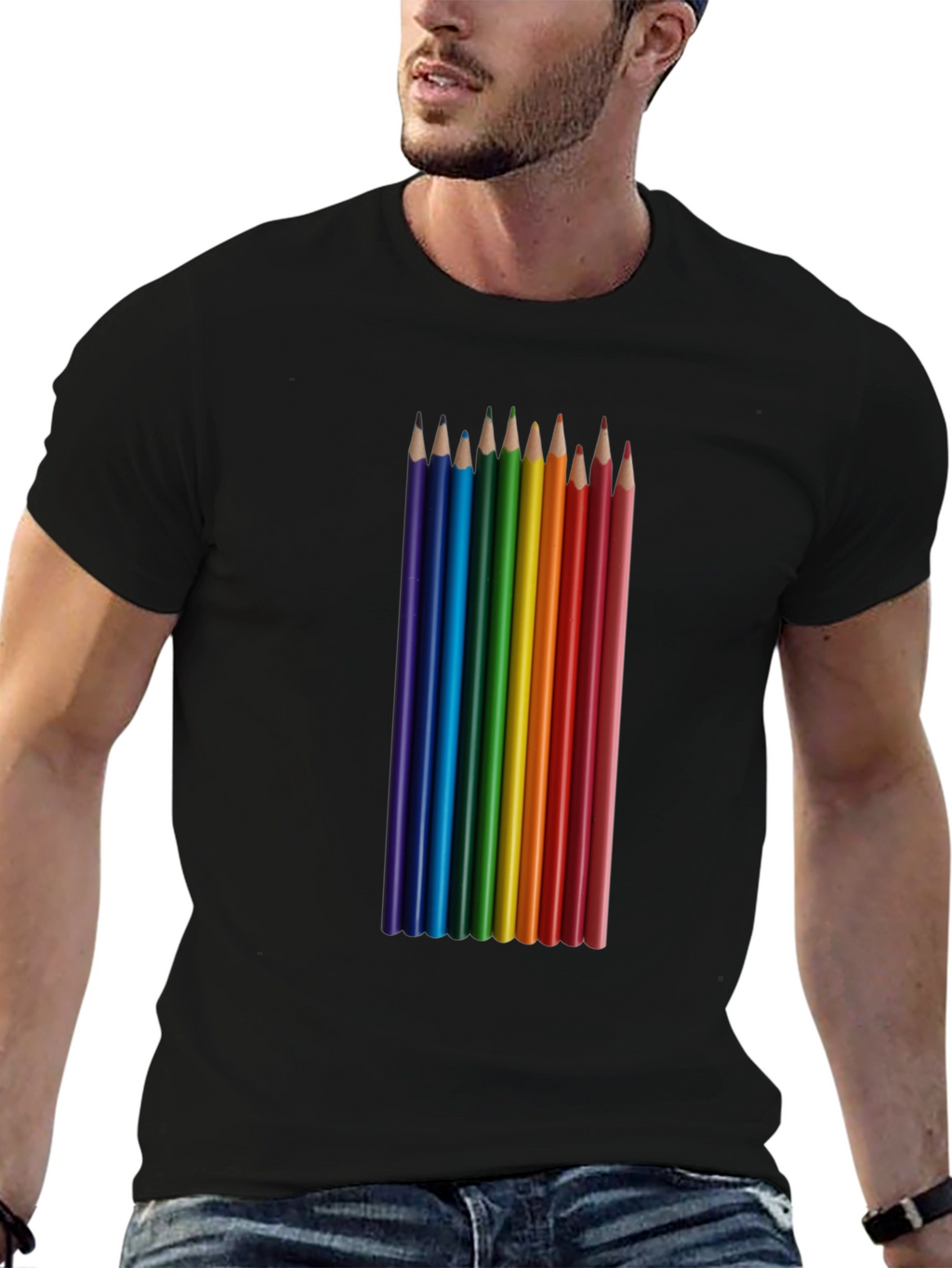 Rainbow Pencil T-Shirt - Art & Creativity