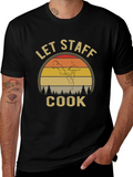 Let Staff Cook T-Shirt - Retro Chef Design