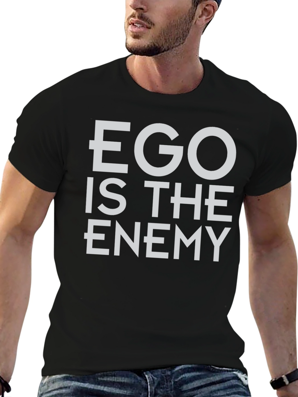 Ego Is The Enemy Graphic Tee - Black