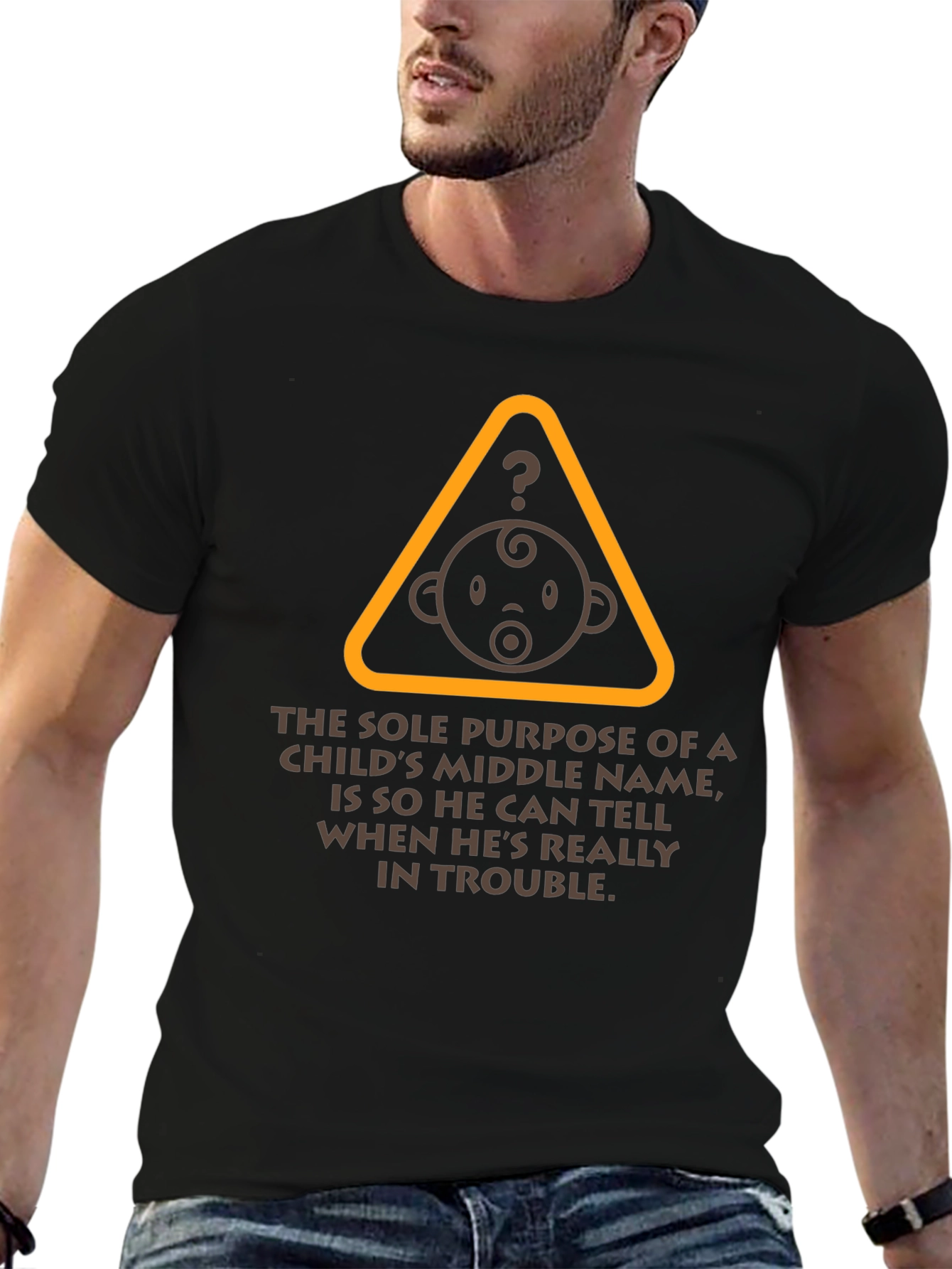 Funny Middle Name Baby T-Shirt