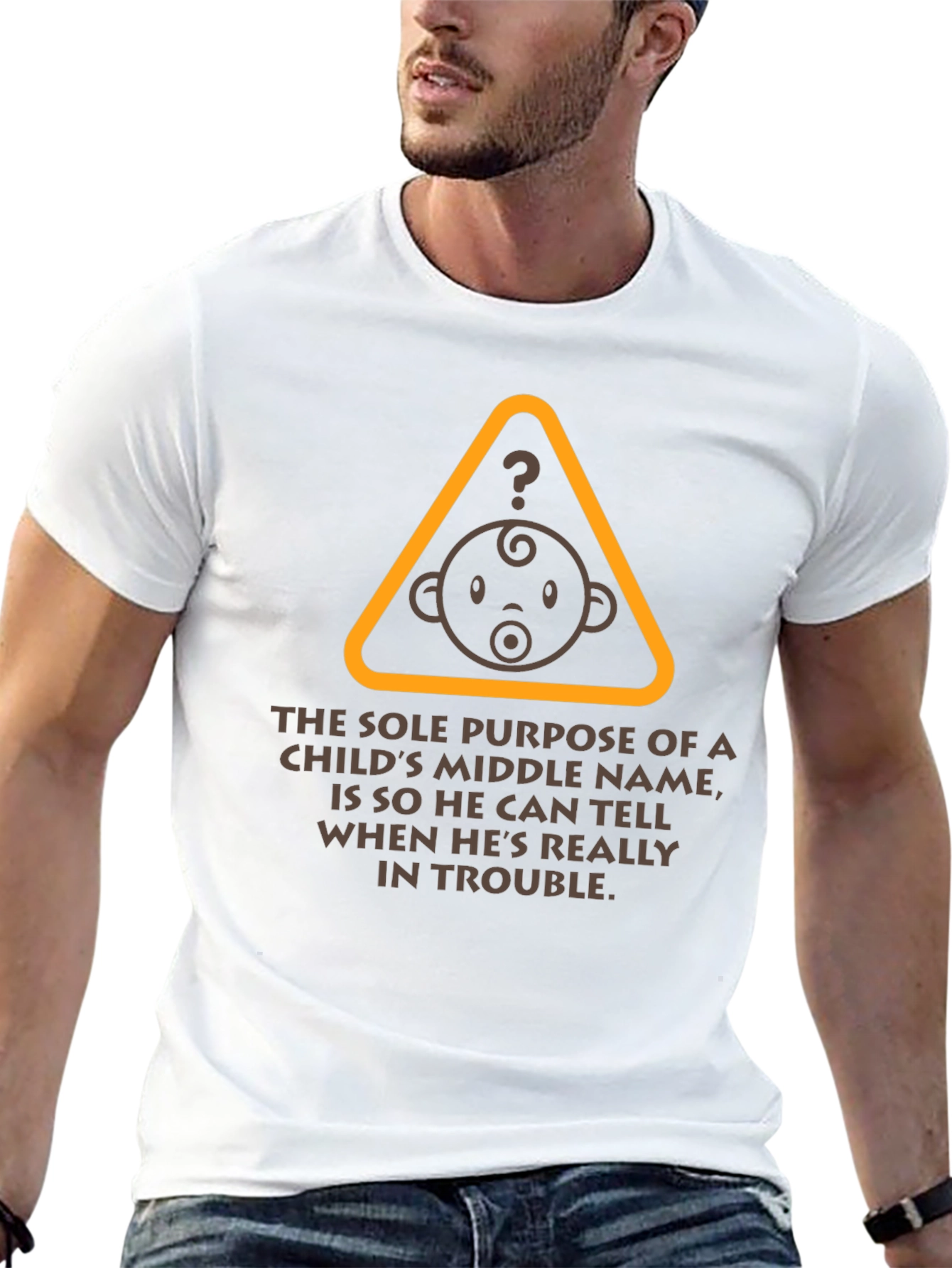 Funny Middle Name Baby T-Shirt