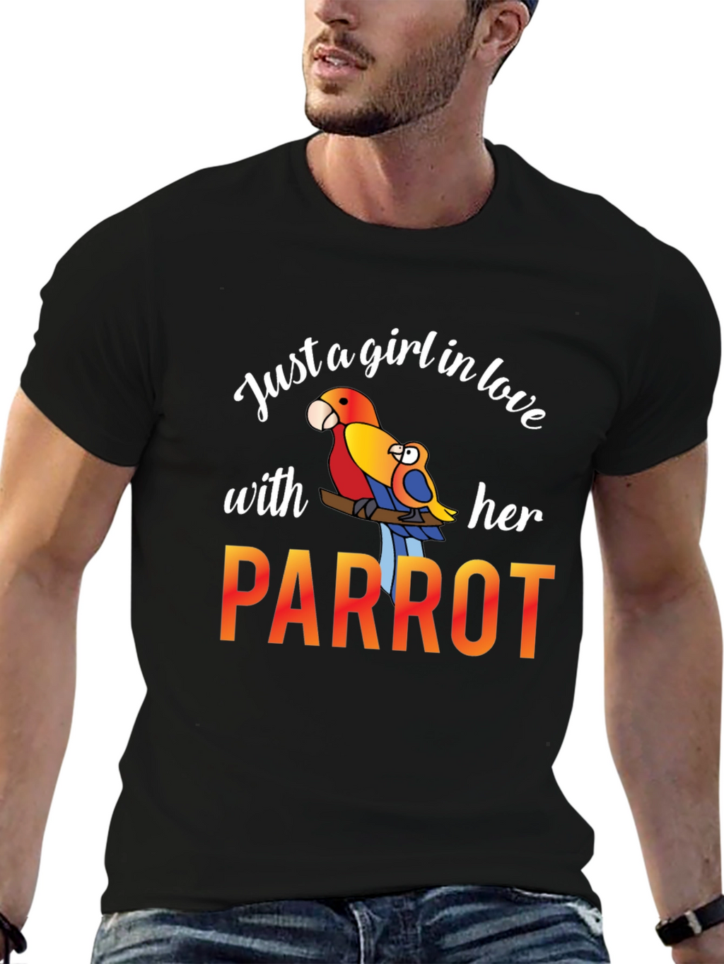 Just A Girl In Love With Her Parrot T-Shirt