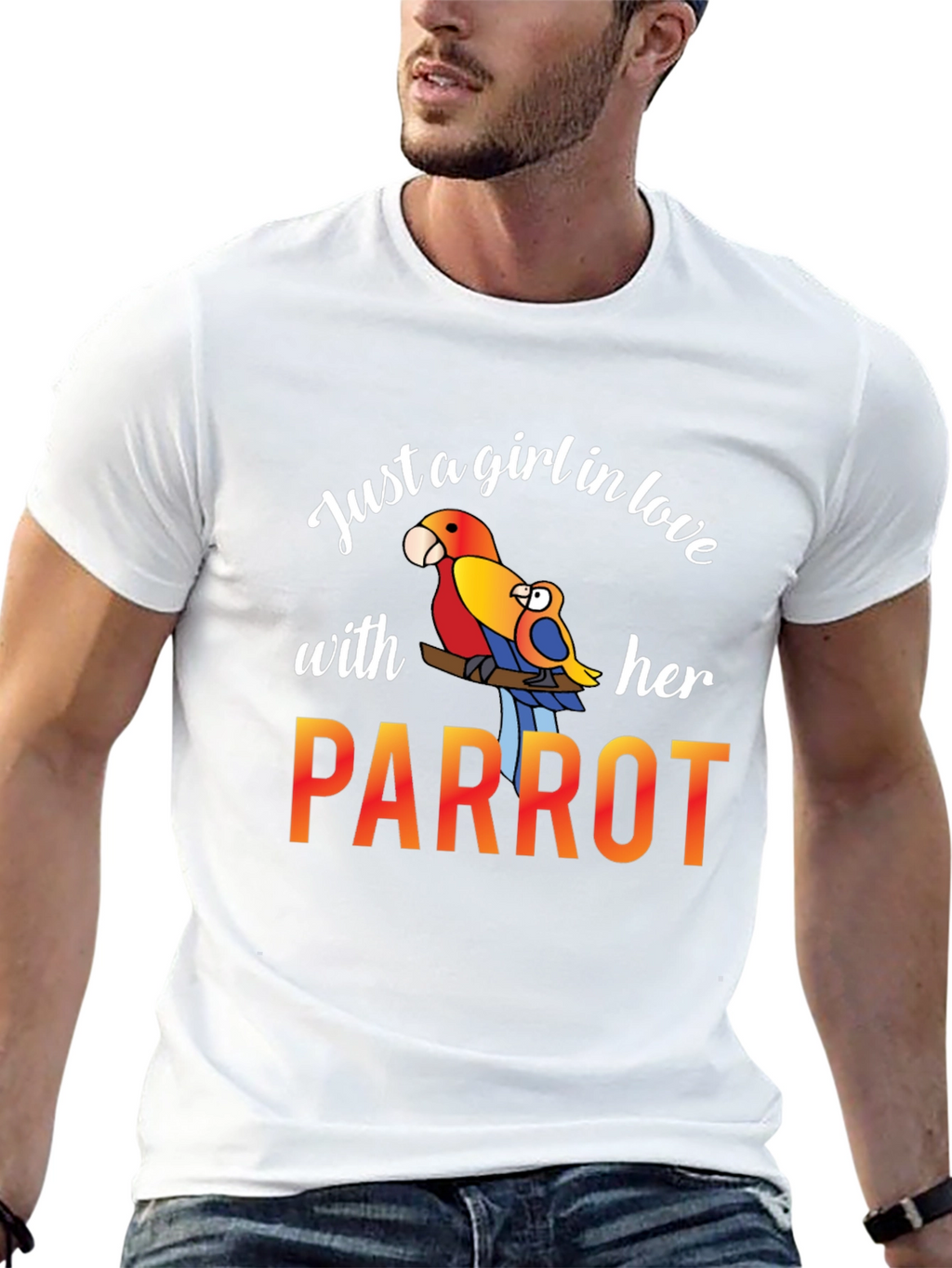 Just A Girl In Love With Her Parrot T-Shirt