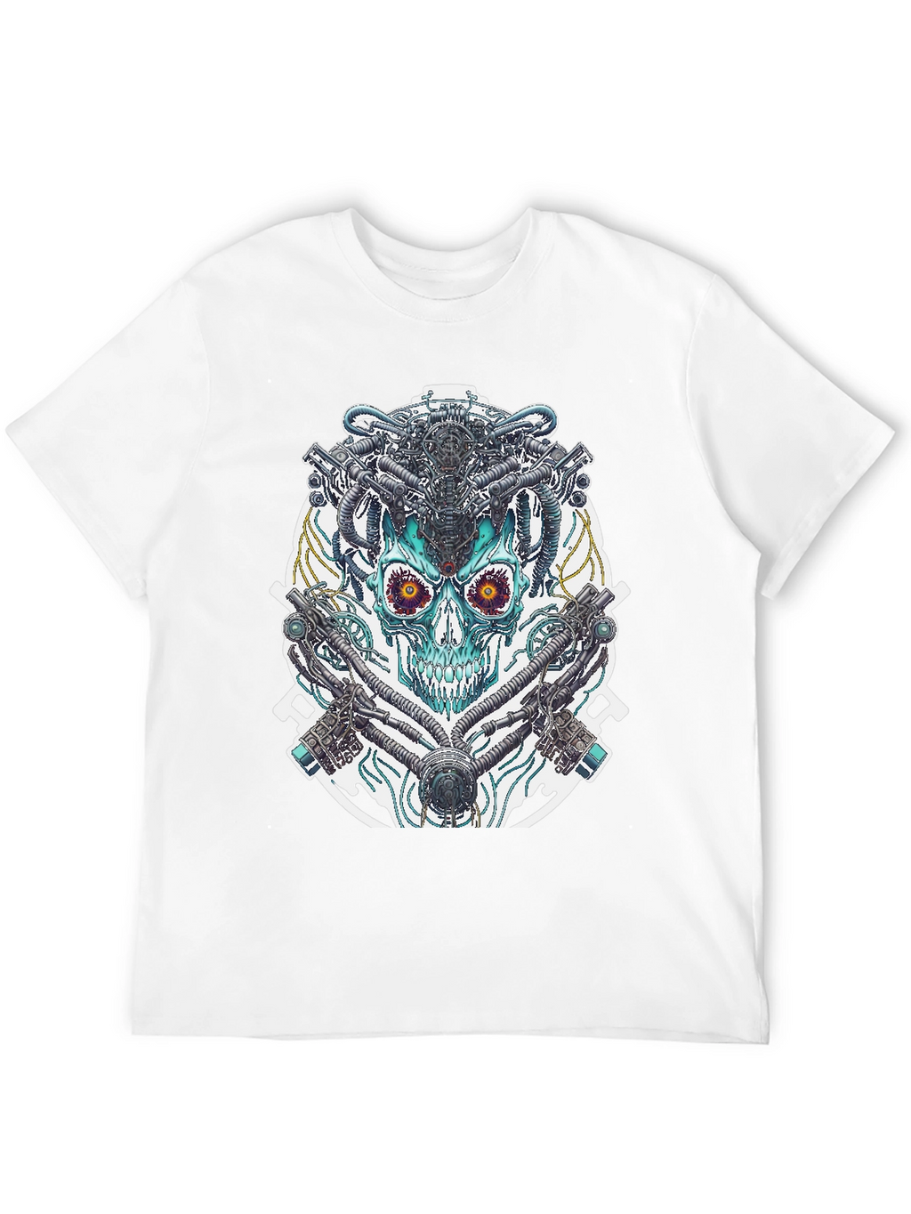 Cyberpunk Skull Graphic Tee