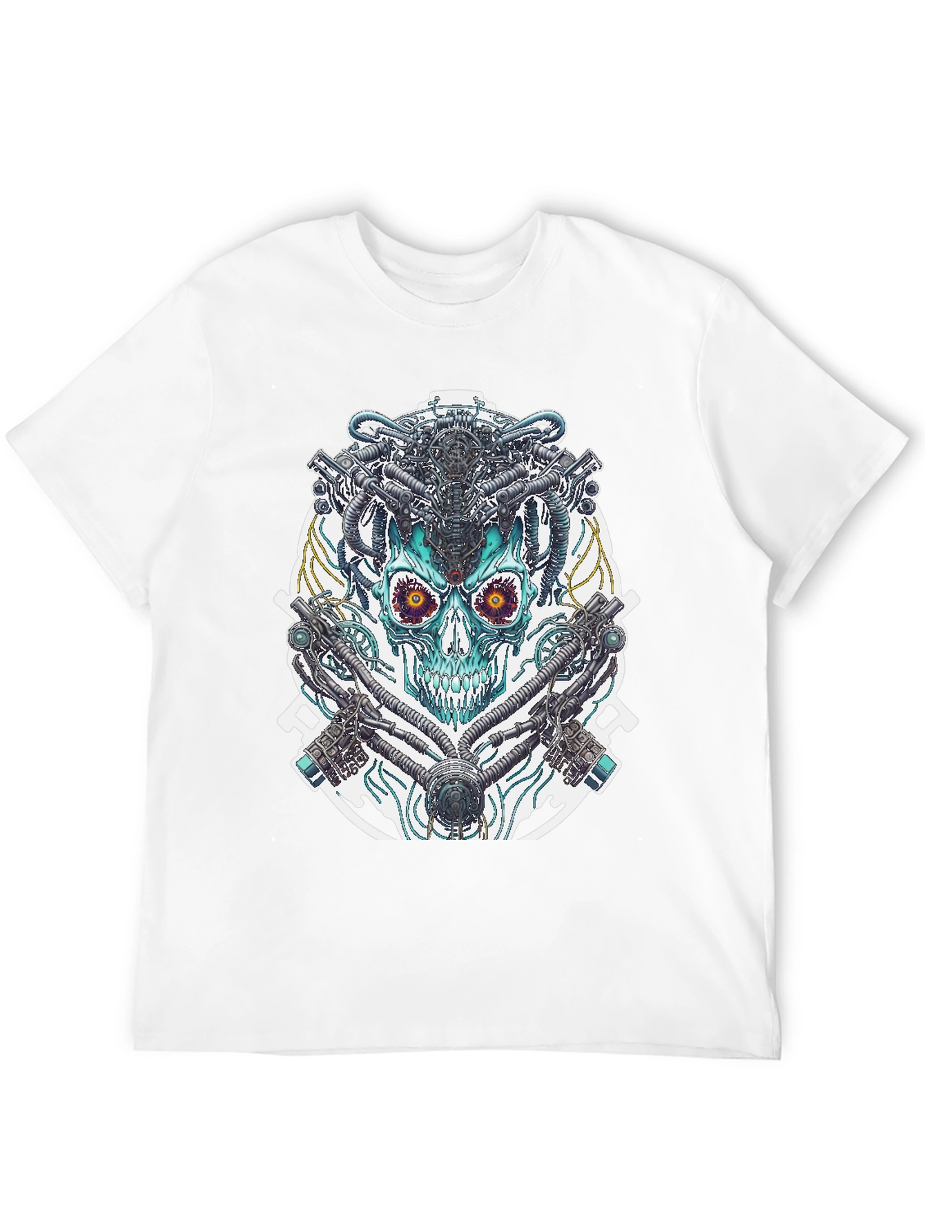 Cyberpunk Skull Graphic Tee