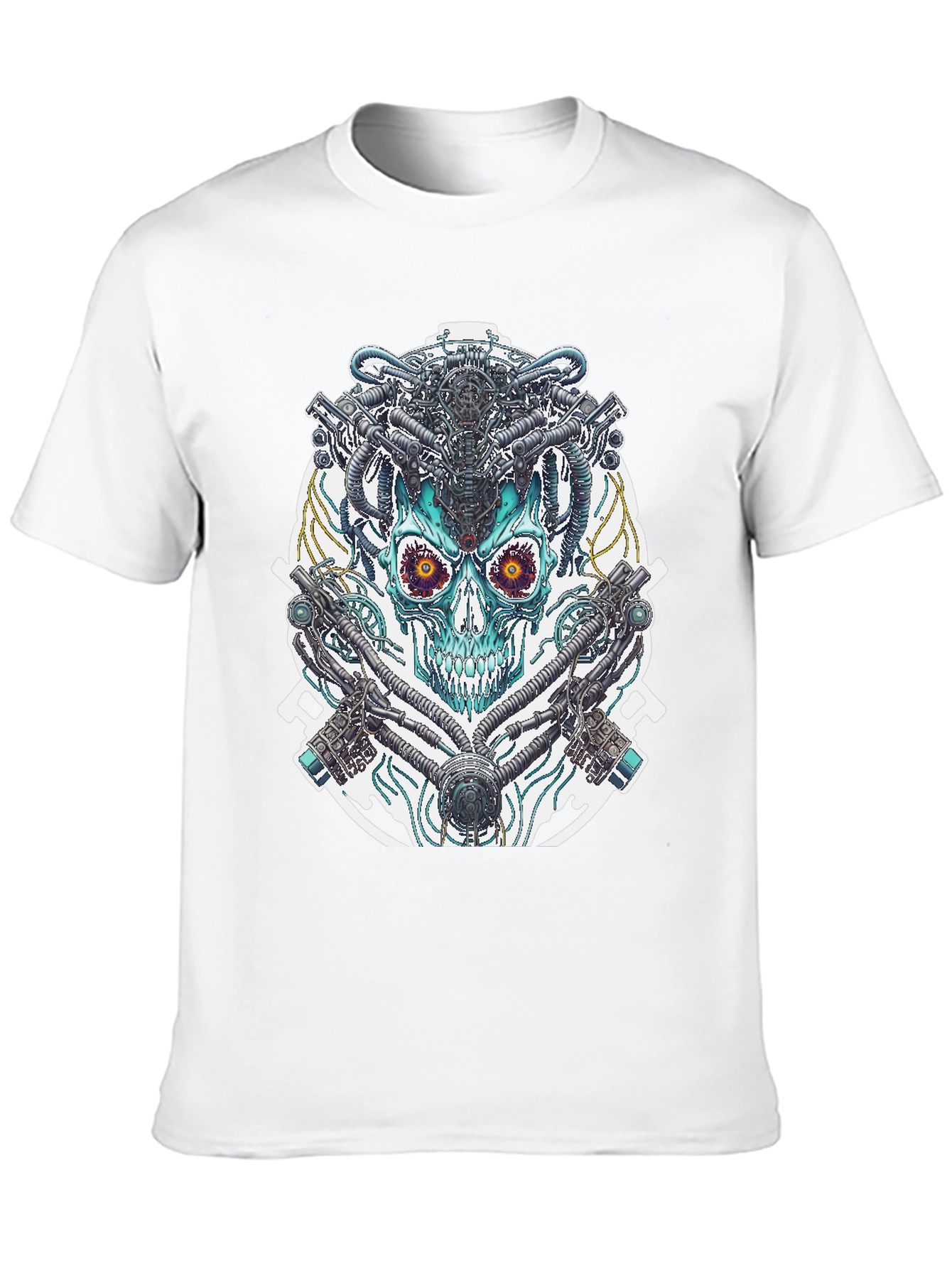 Cyberpunk Skull Graphic Tee