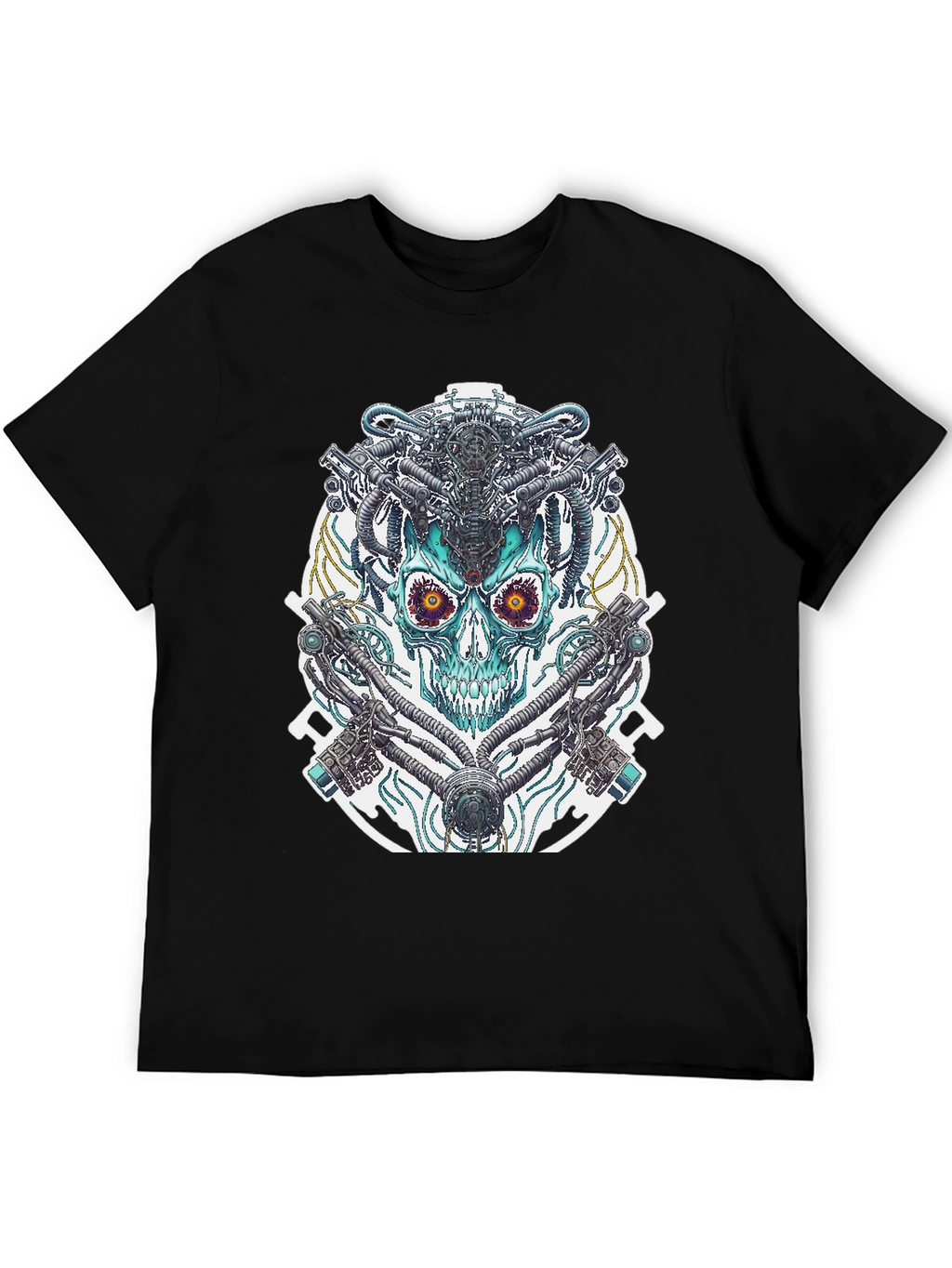 Cyberpunk Skull Graphic Tee