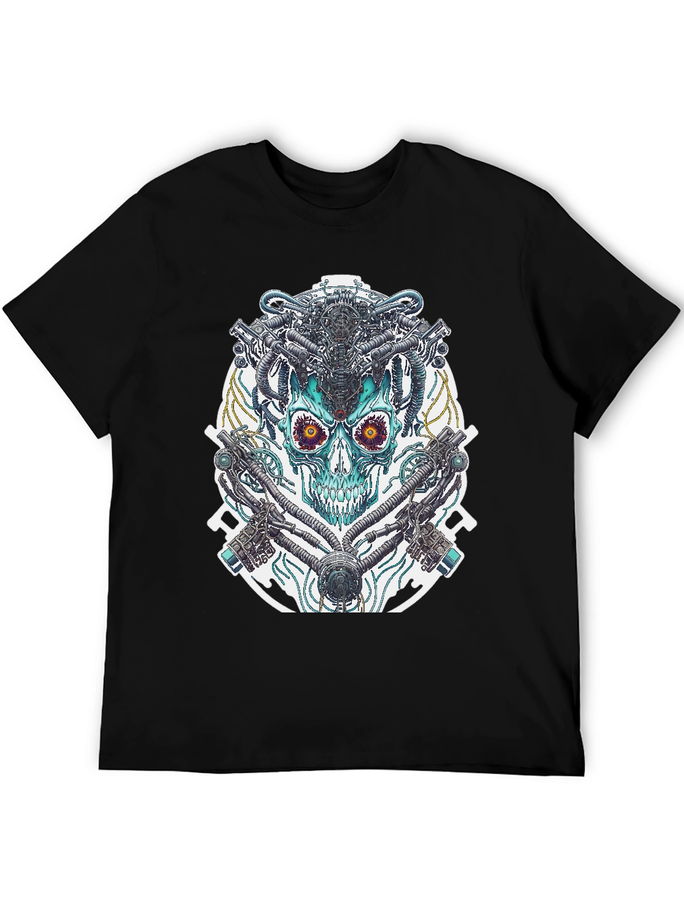 Cyberpunk Skull Graphic Tee