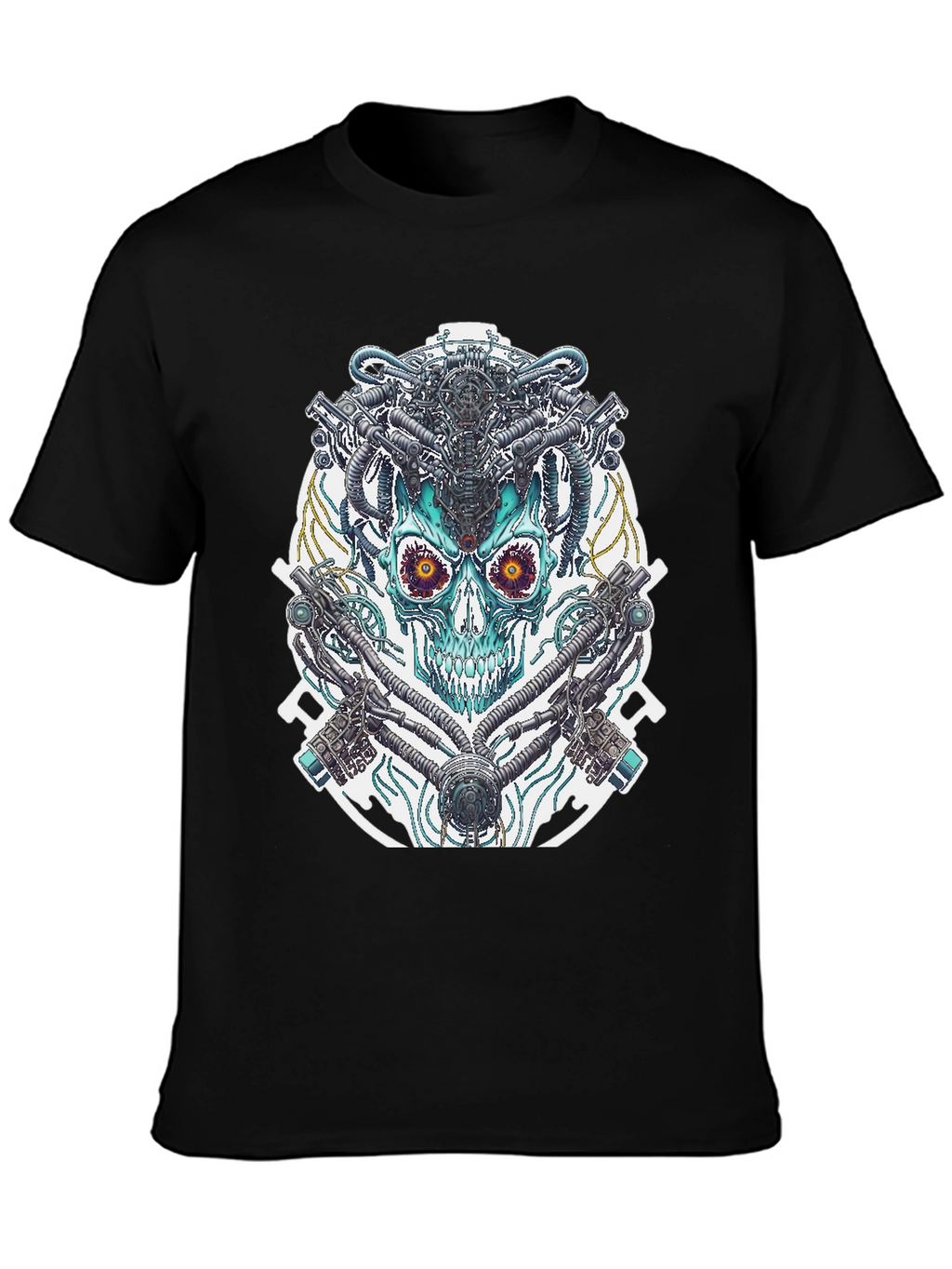 Cyberpunk Skull Graphic Tee