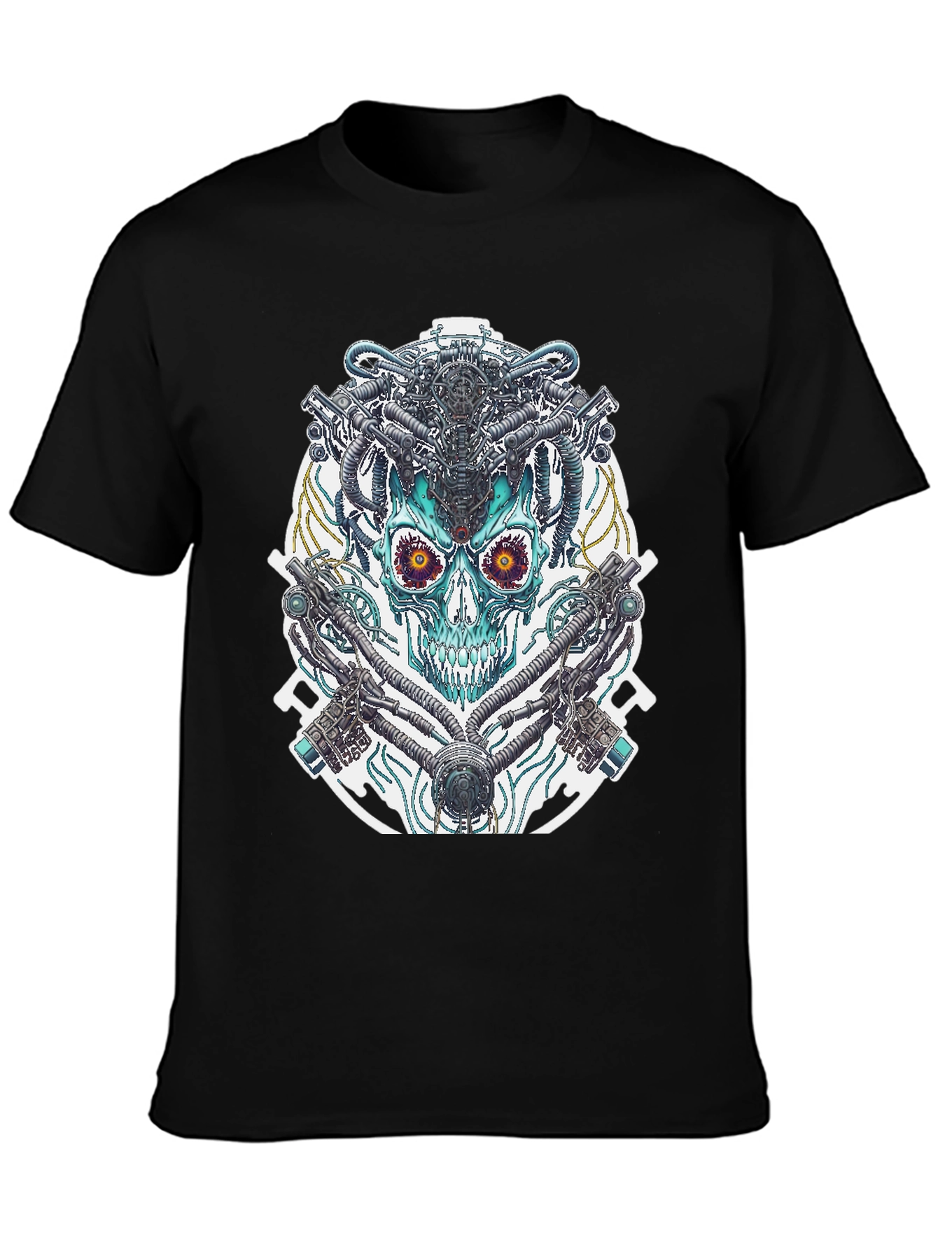 Cyberpunk Skull Graphic Tee