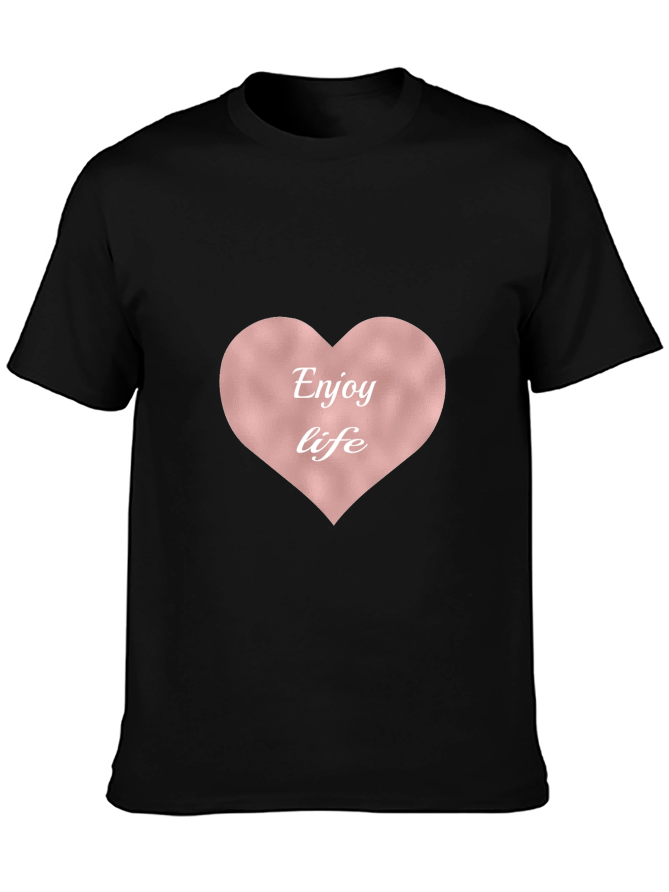 Enjoy Life Heart Tee - Stylish & Comfortable