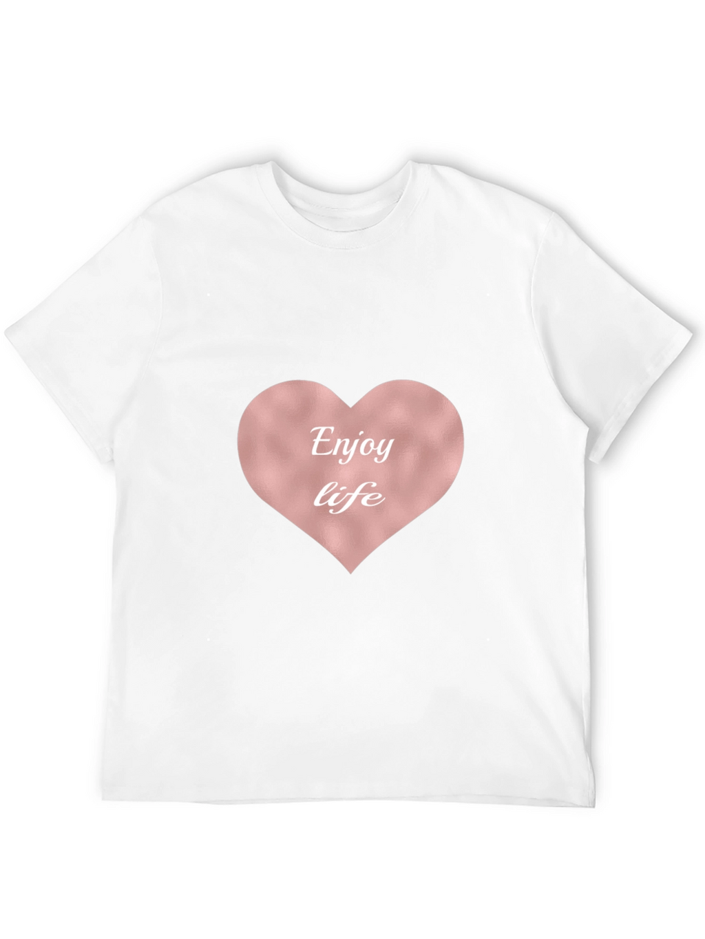 Enjoy Life Heart Tee - Stylish & Comfortable