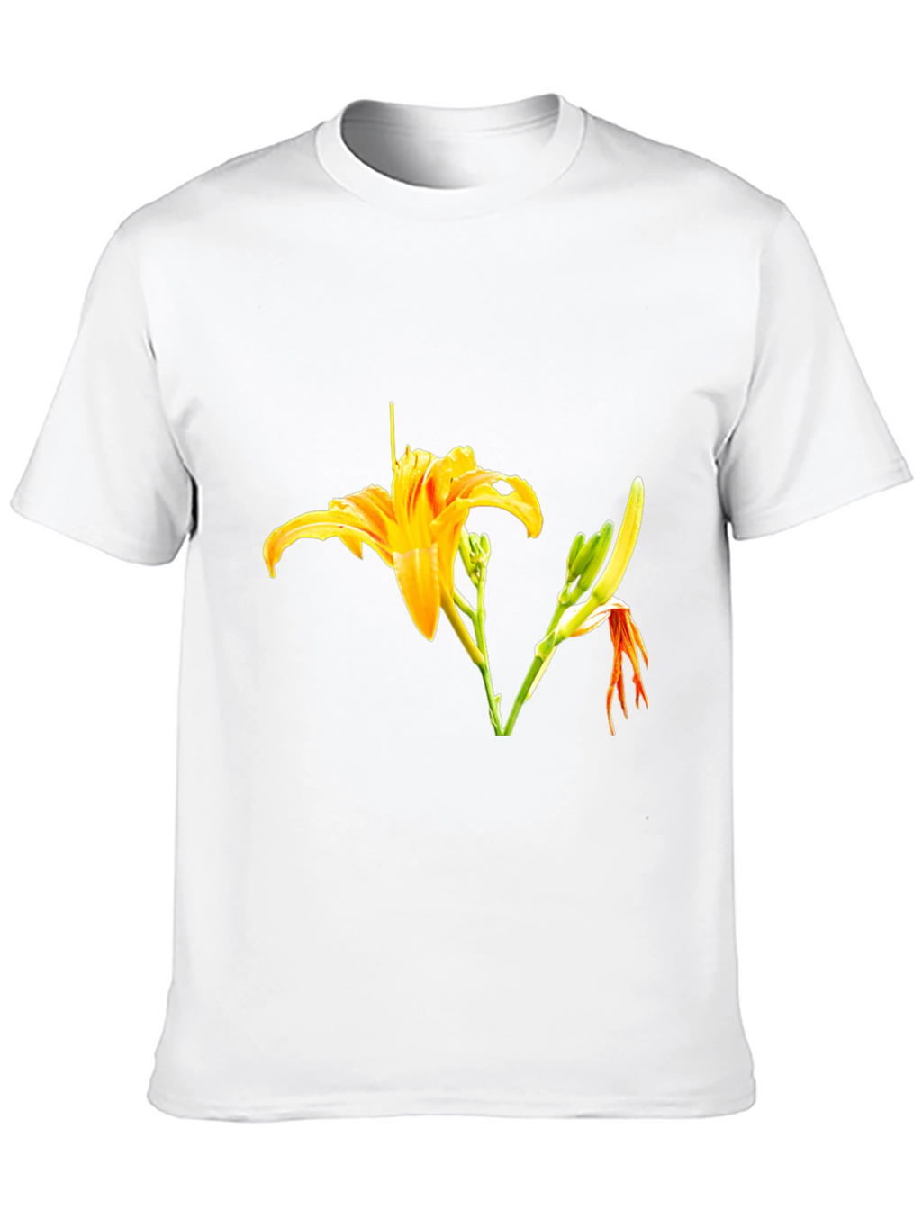 Floral Print Black T-Shirt - Stylish Casual Wear