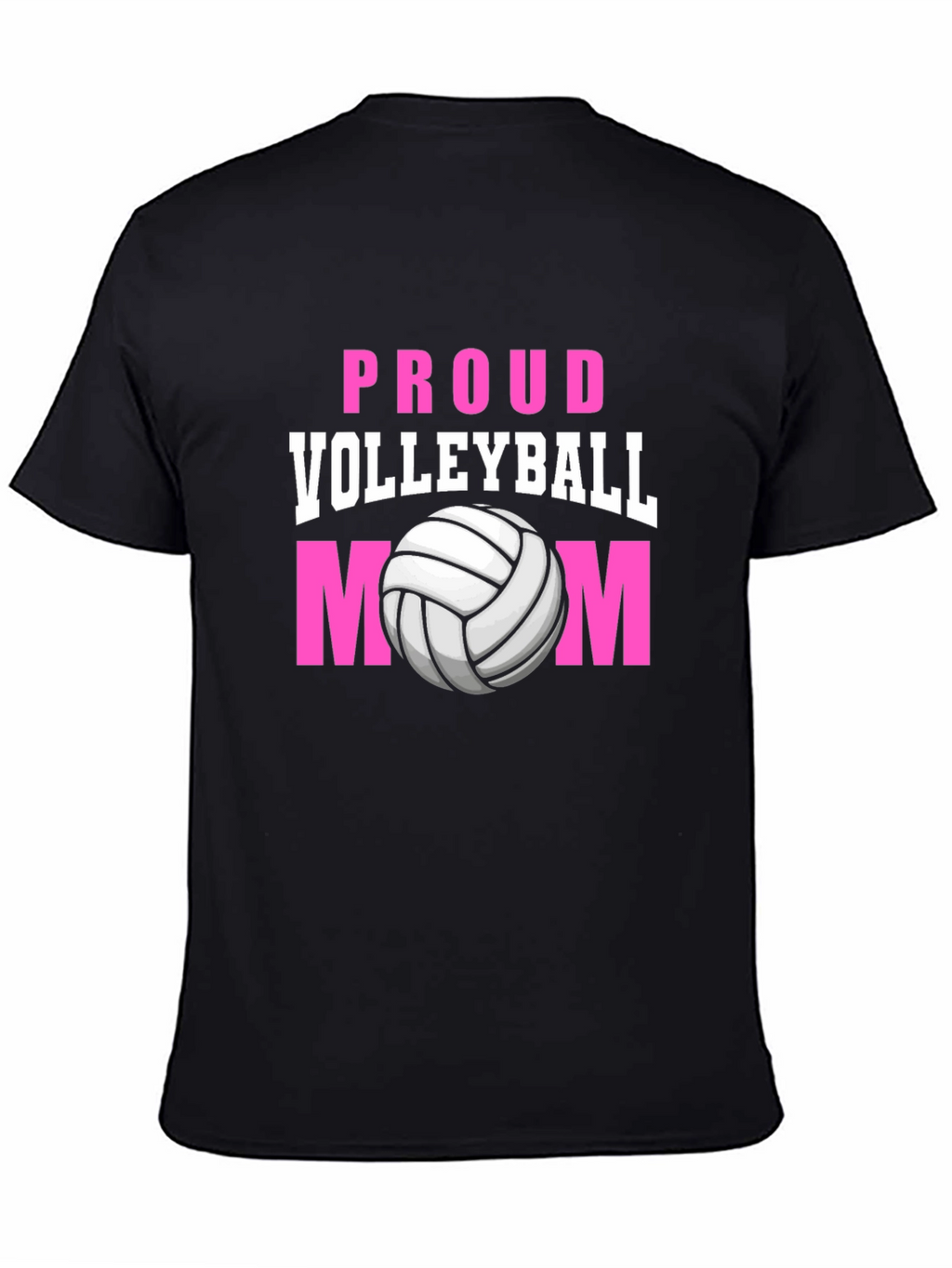 Proud Volleyball Mom Graphic T-Shirt