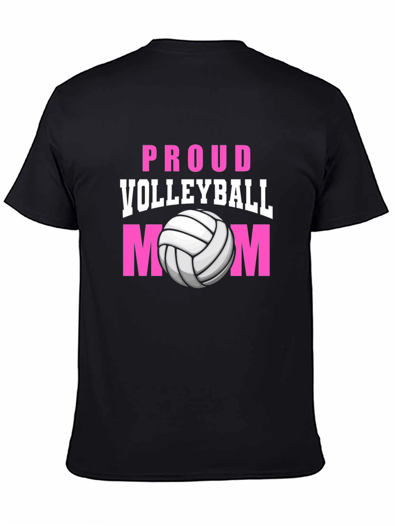 Proud Volleyball Mom Graphic T-Shirt
