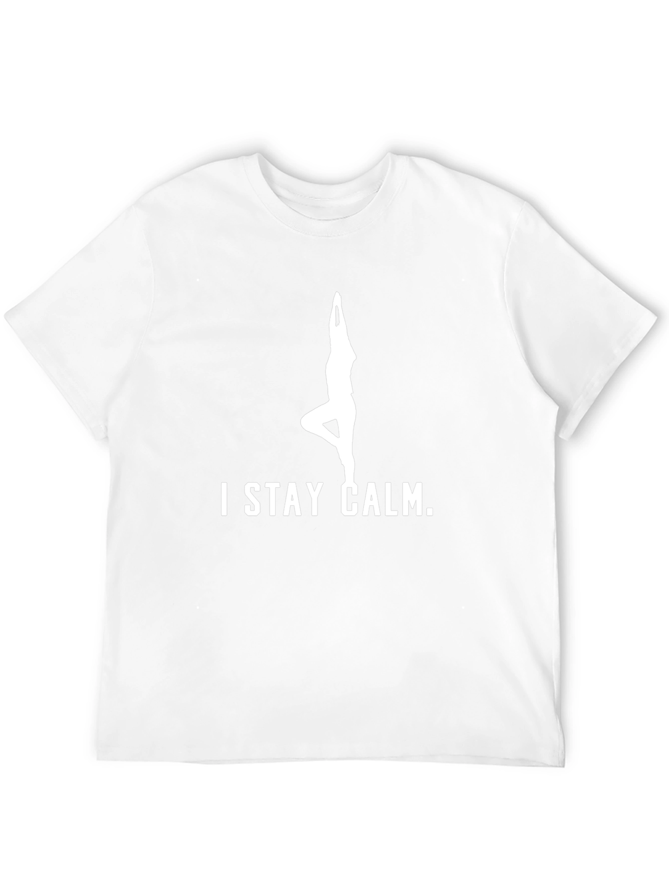 Stay Calm Yoga Pose Graphic T-Shirt