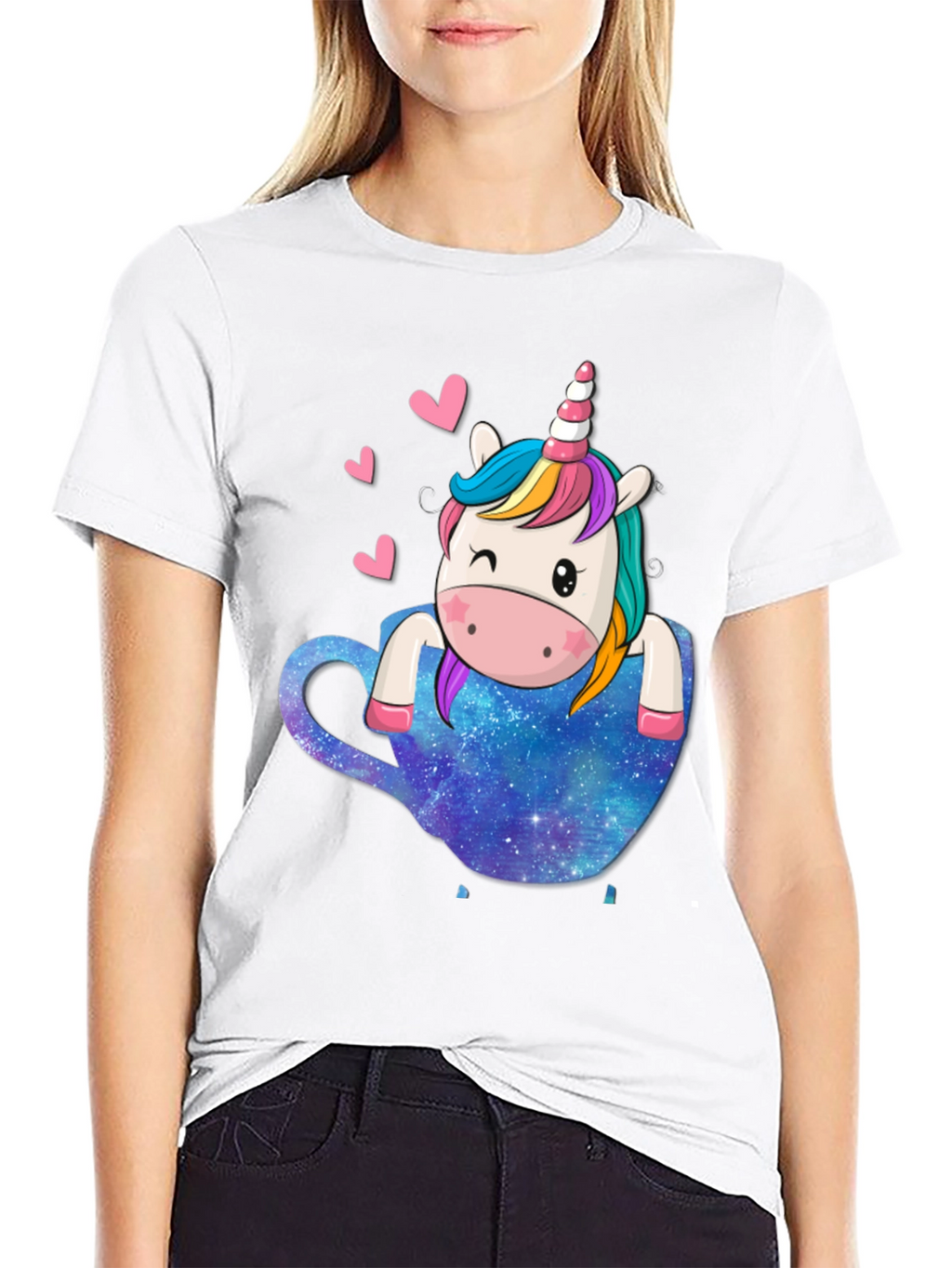 Unicorn In Tea Cup Graphic Tee