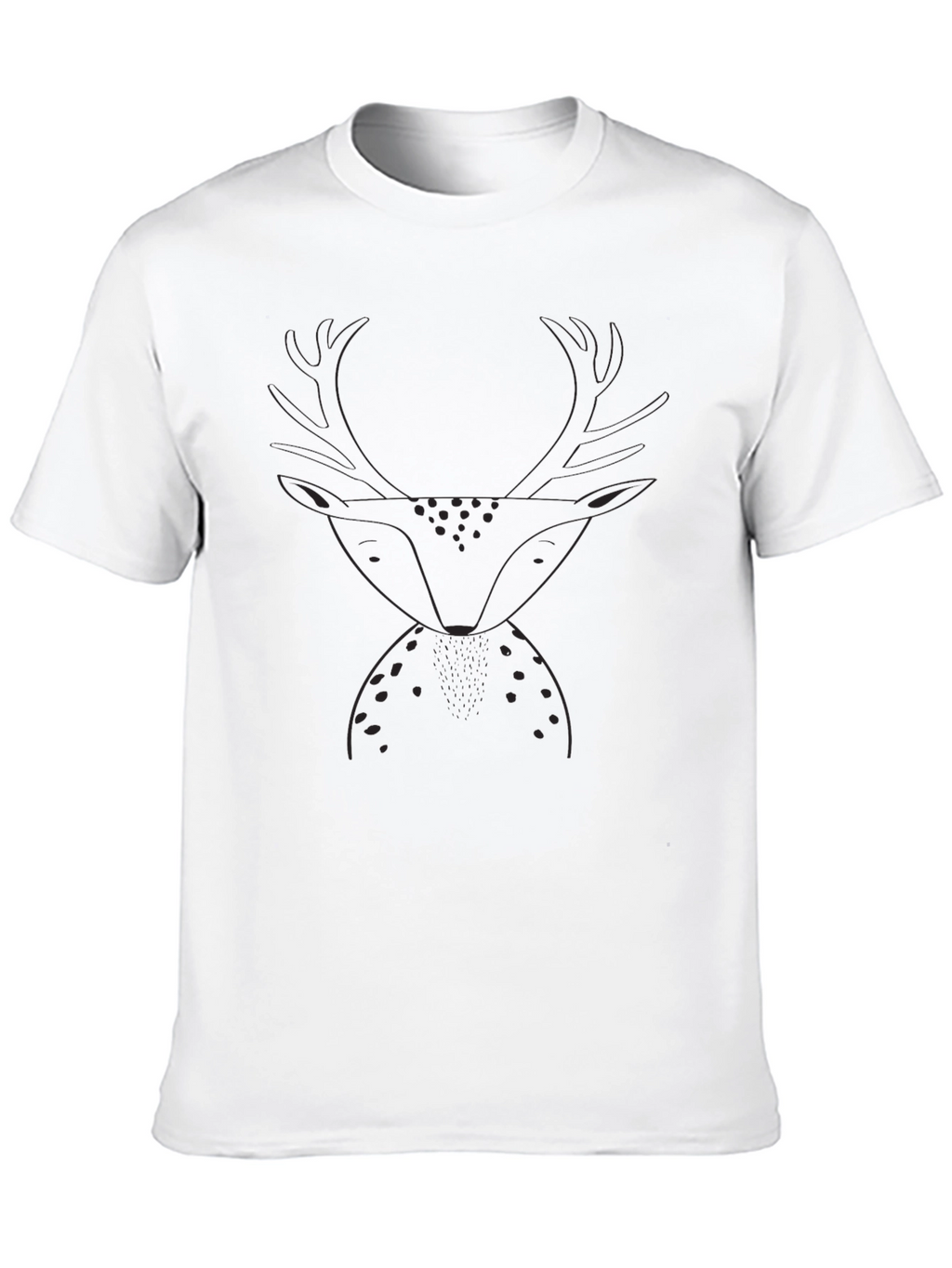 Black Deer Graphic Tee - Stylish Mens T-Shirt