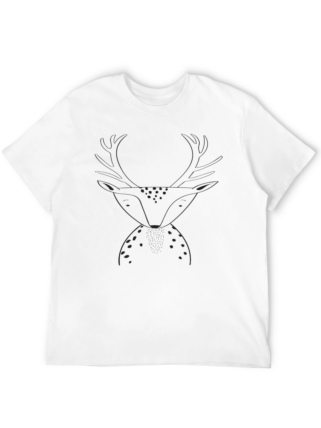 Black Deer Graphic Tee - Stylish Mens T-Shirt