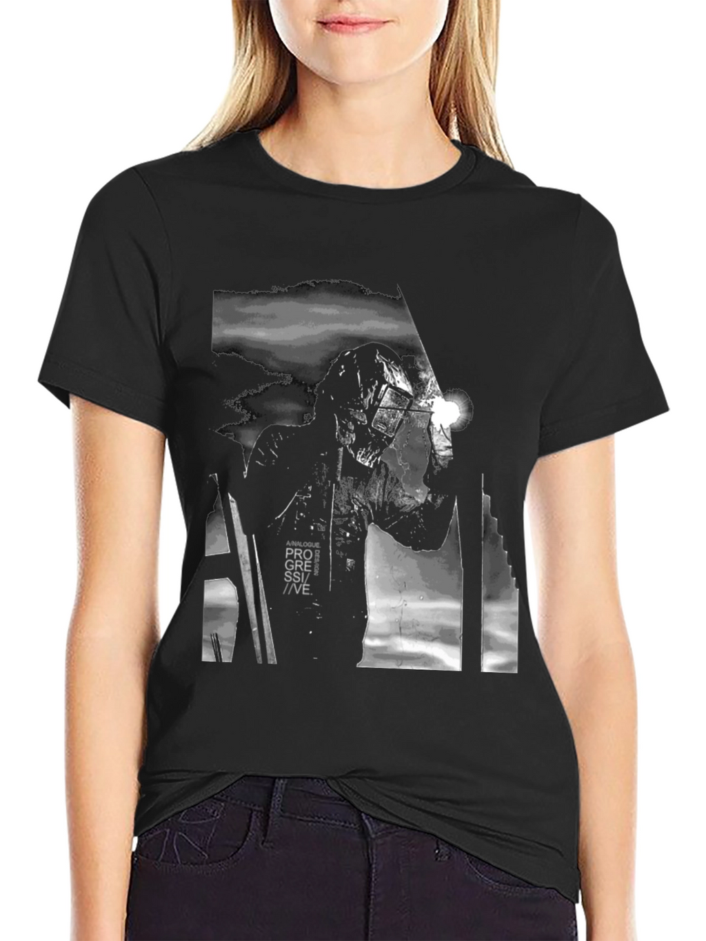 Progressive Welder Graphic Tee - Black