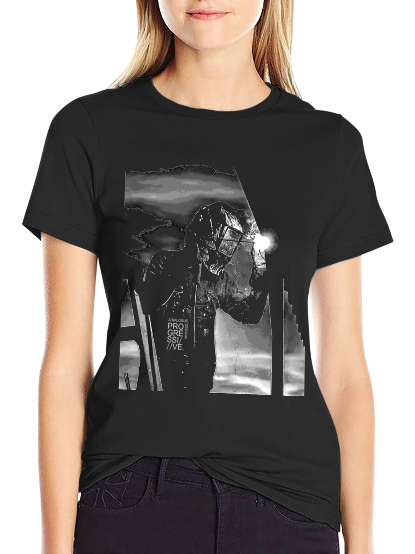 Progressive Welder Graphic Tee - Black