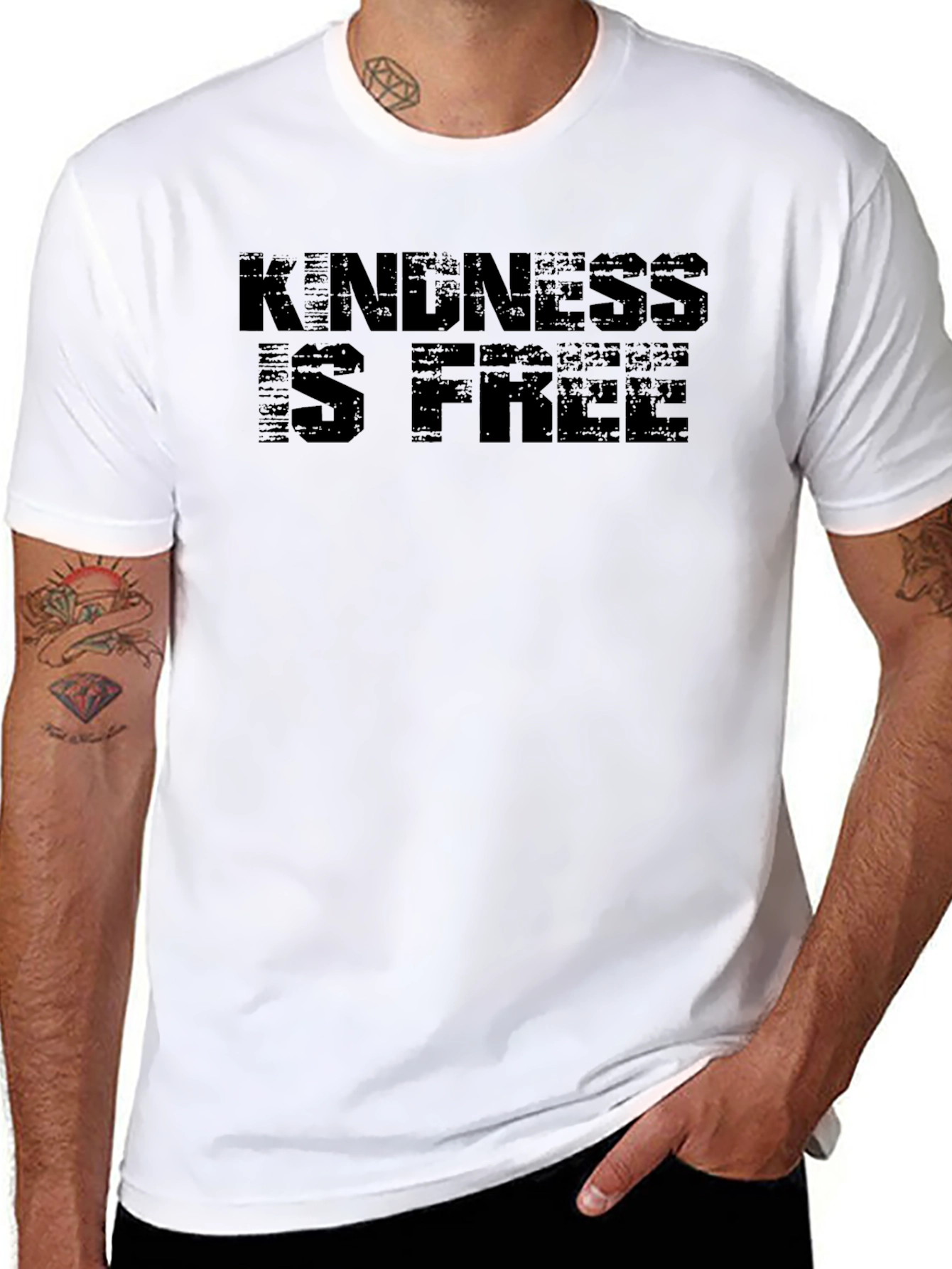 Kindness is Free Black Graphic Tee