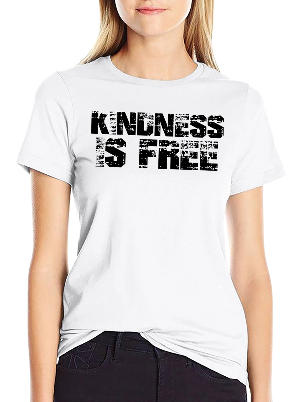 Kindness is Free Black Graphic Tee